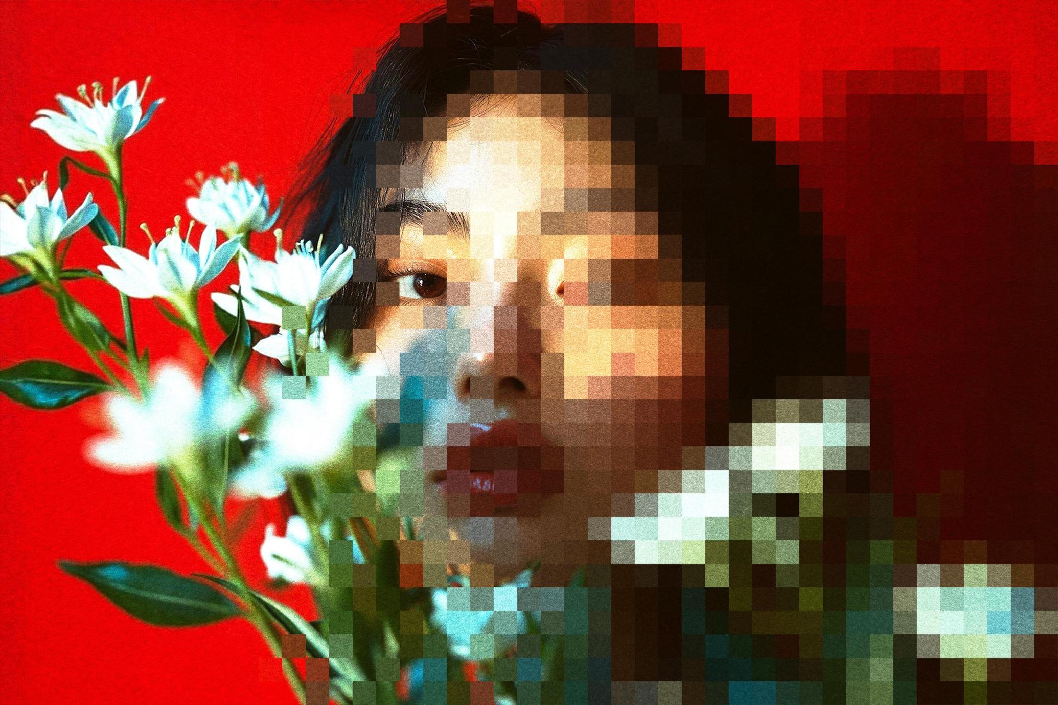 Pixels Overlay Photo Effect