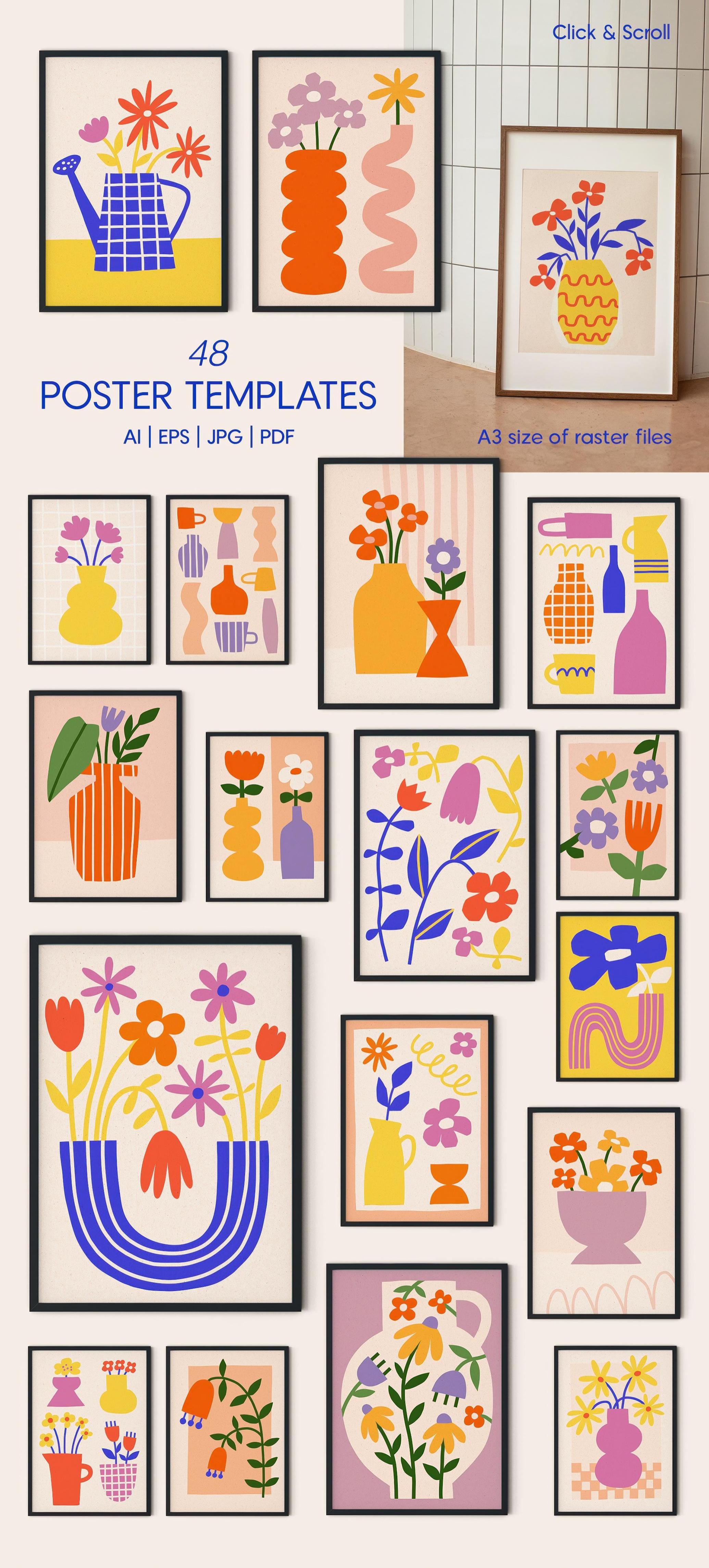 Cutout Flowers | Vector Poster Creator