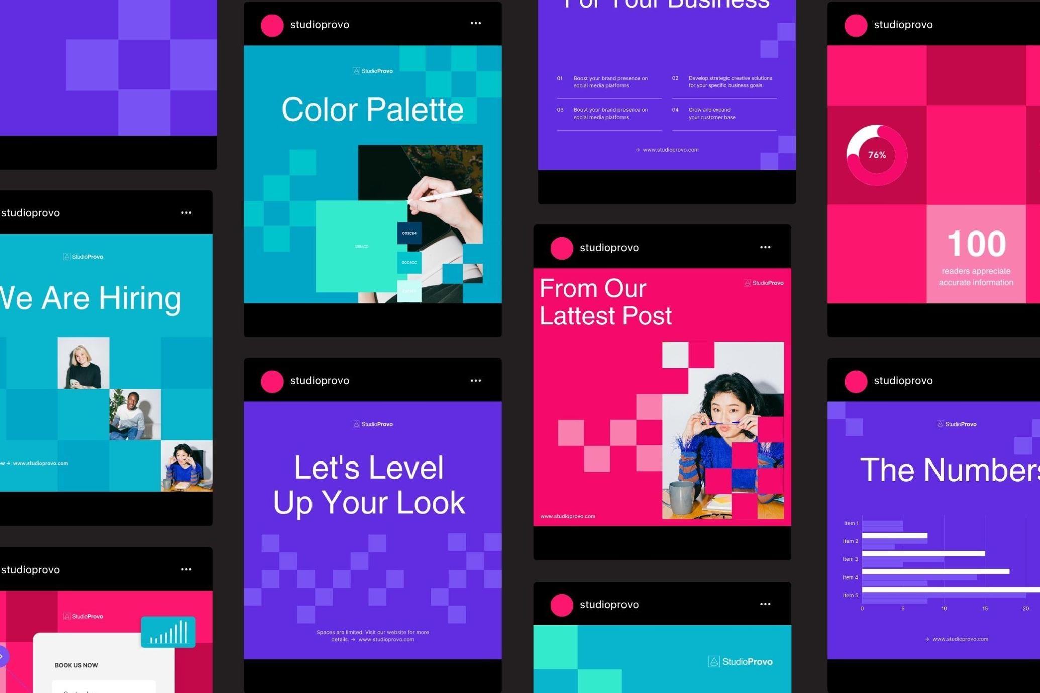 Creative Agency Social Media Canva Templates