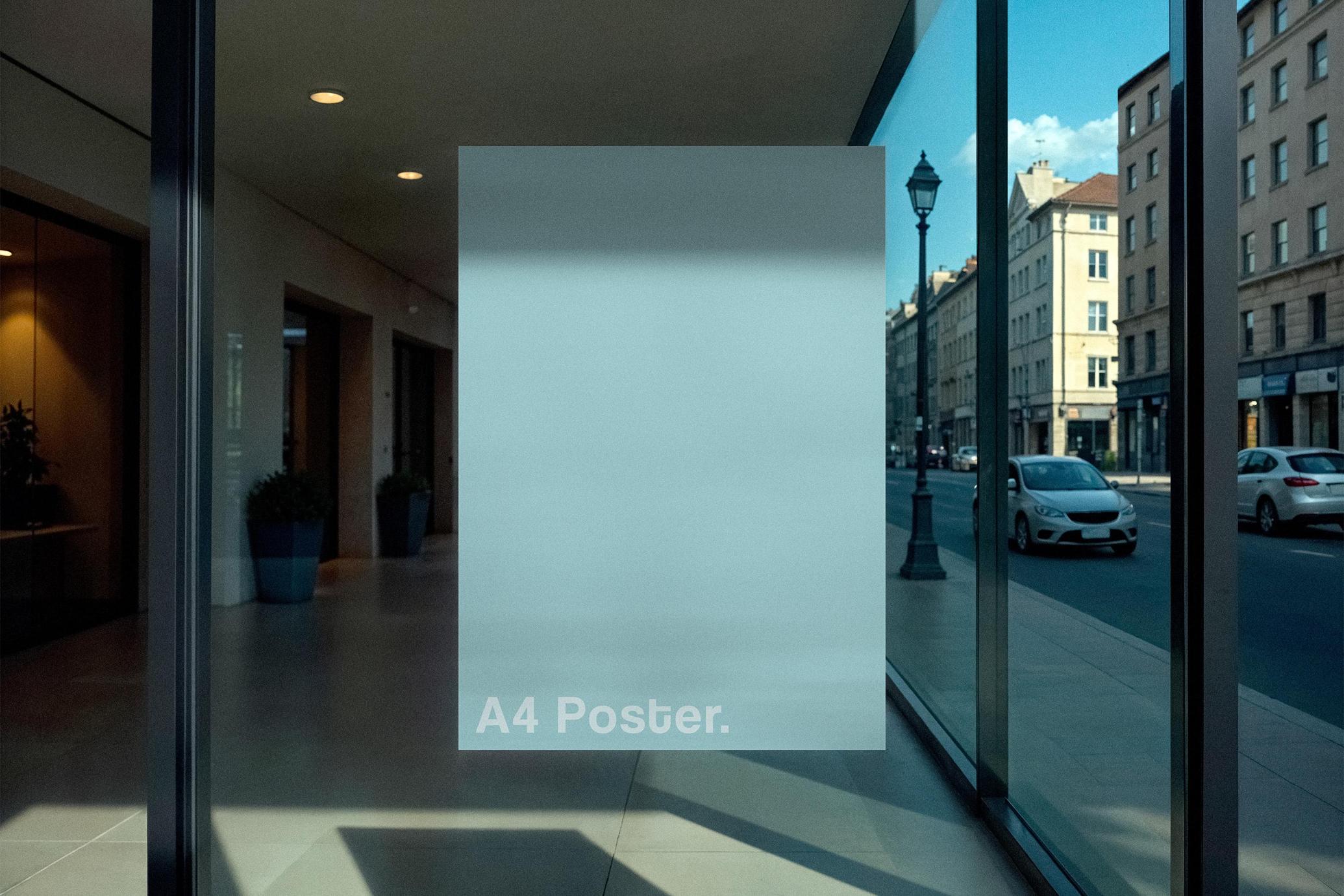 Gallery Window Poster Mockup