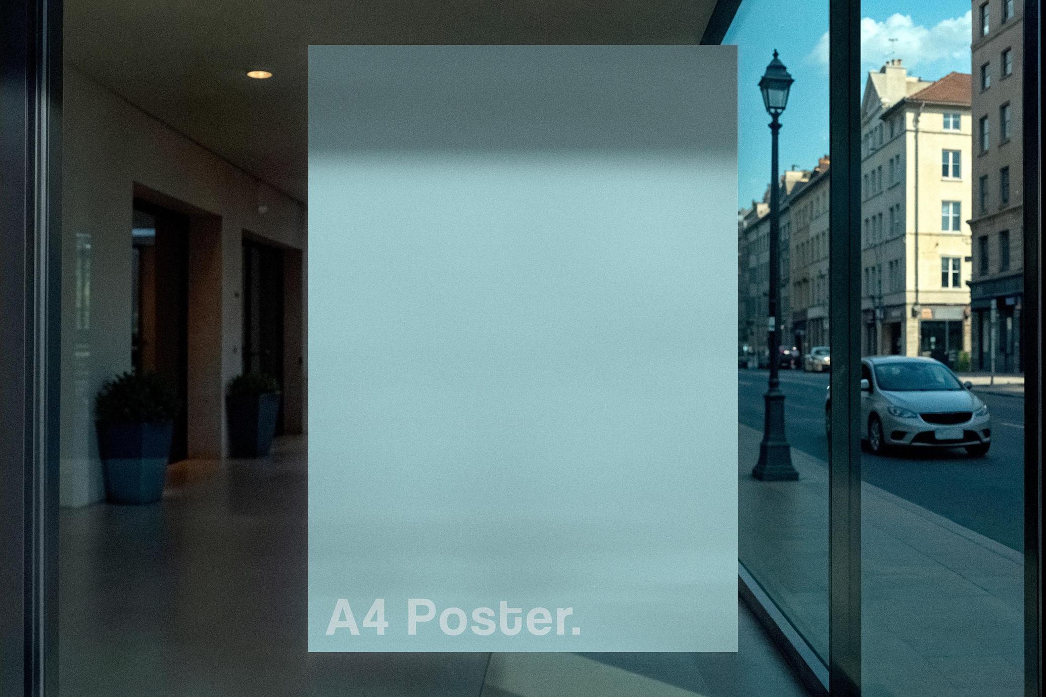 Gallery Window Poster Mockup