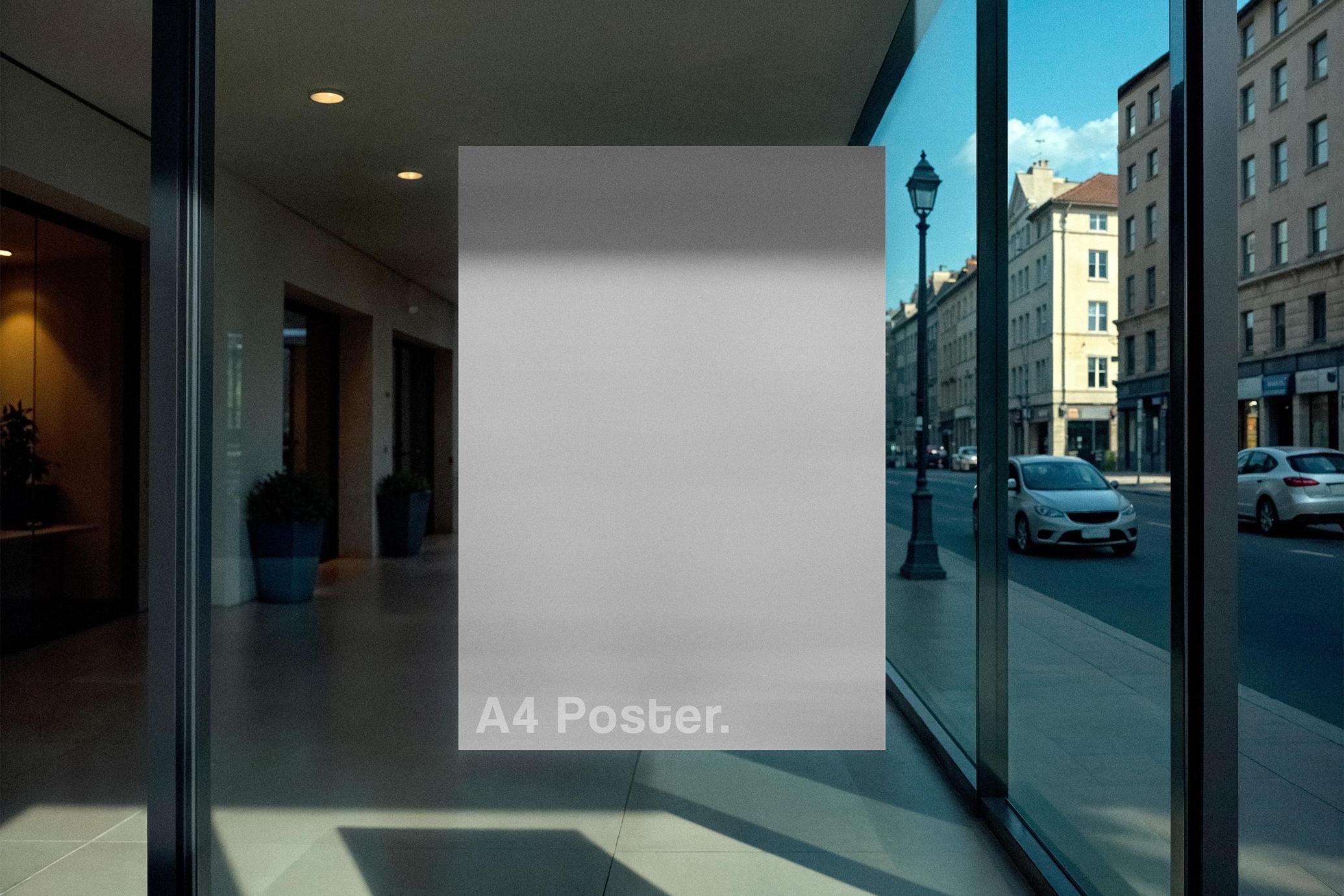 Gallery Window Poster Mockup