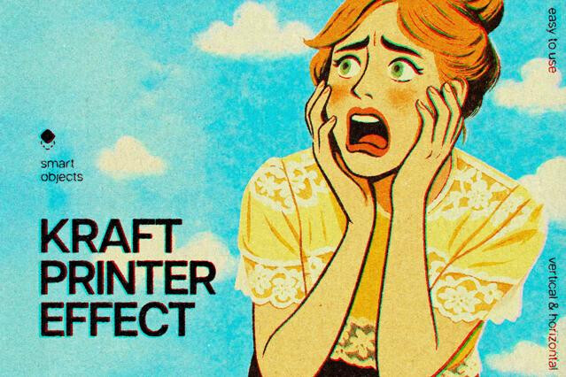 Kraft Printer Design Effect