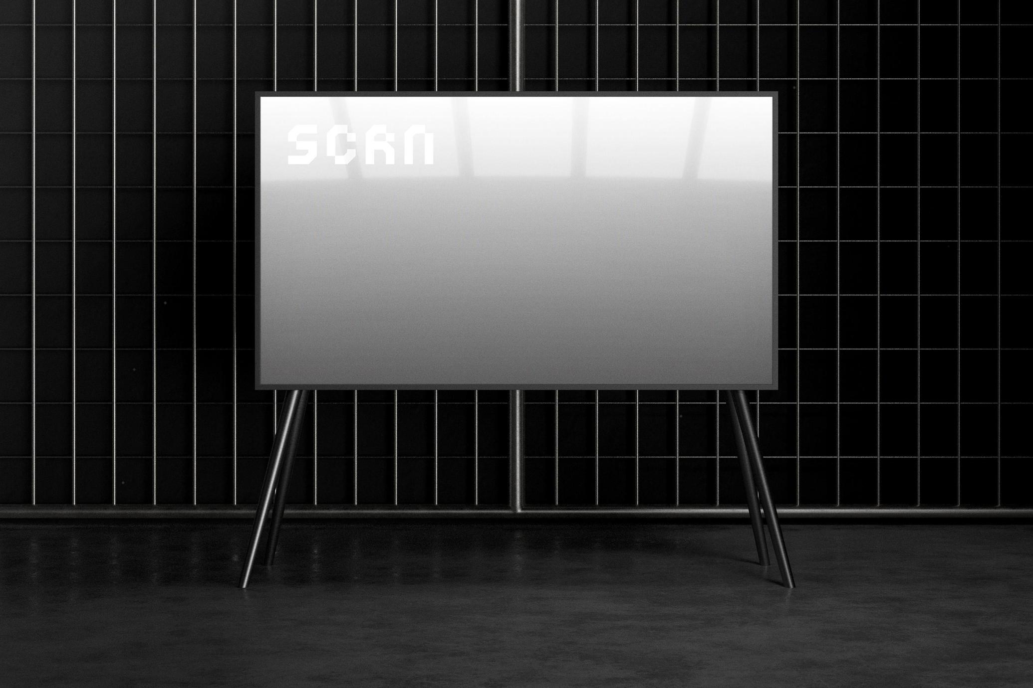 16:9 Indoor Screen Mockup