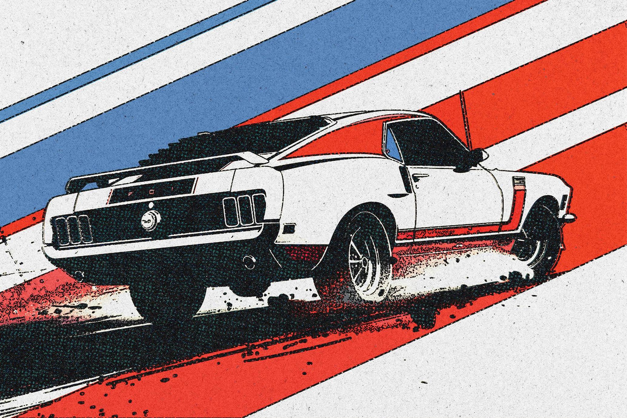 Mid-Century Comic Print Effect