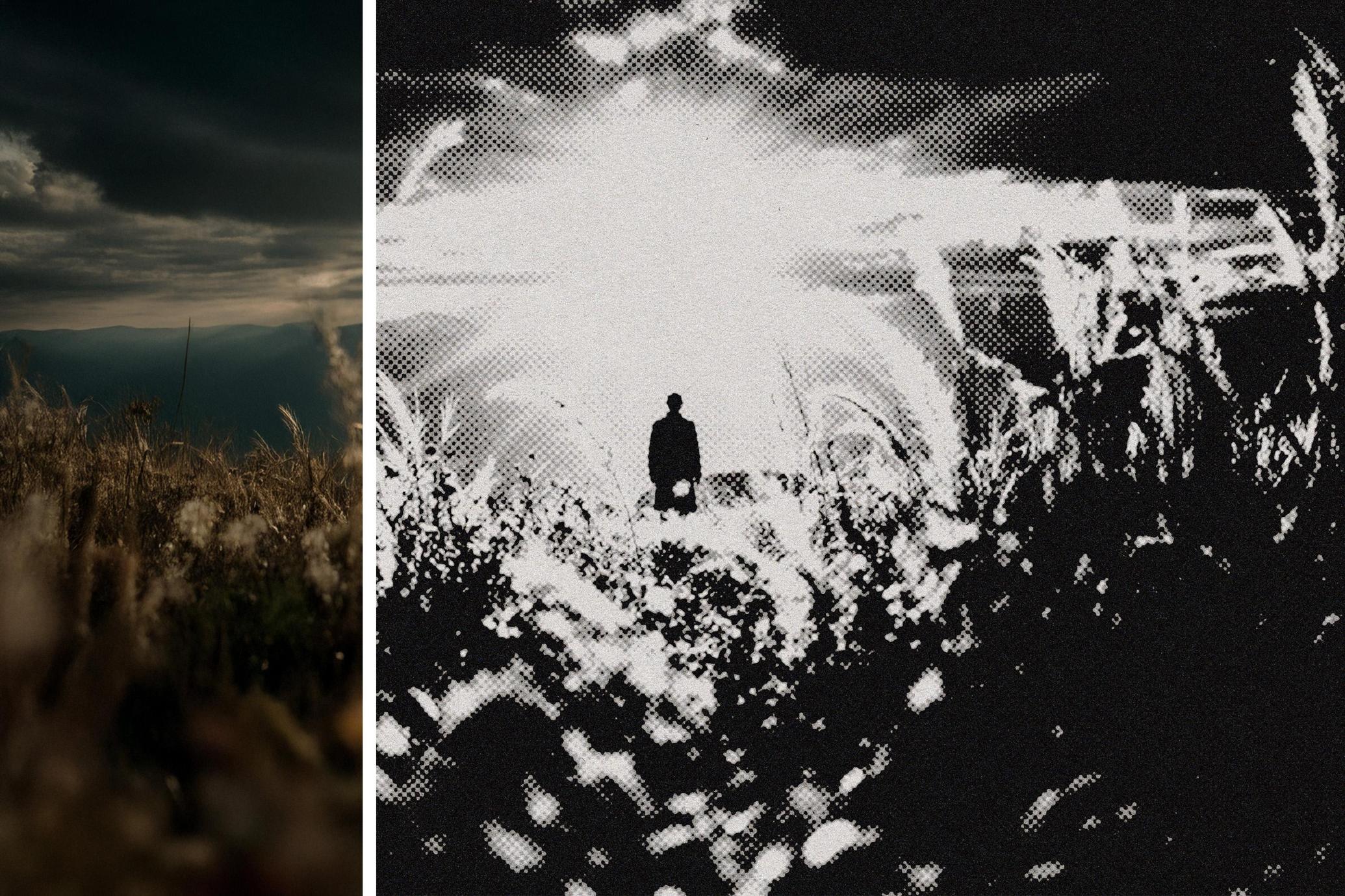 Monochromatic Halftone Photo Effect