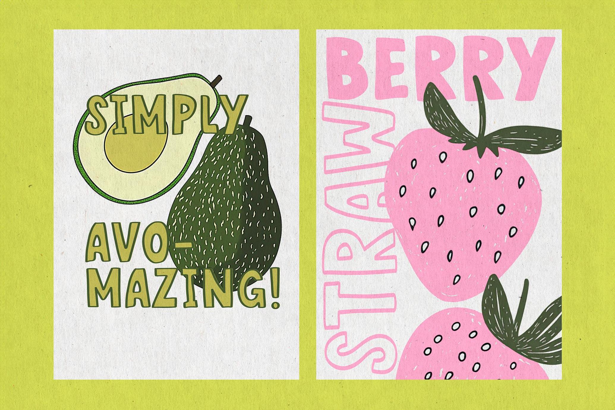 Pink Zebra Quirky Four-Font Family