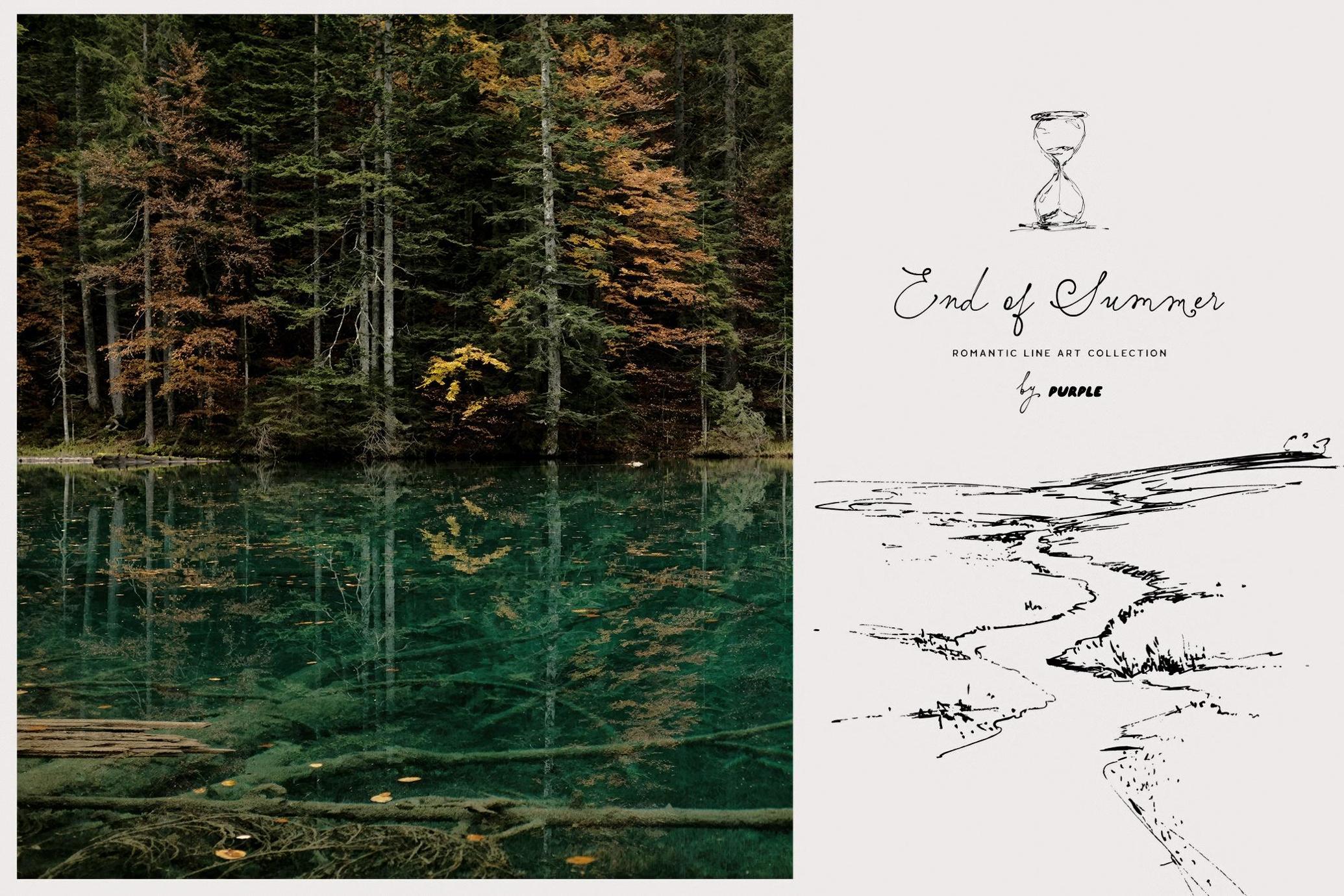 End of Summer: Line Art Collection