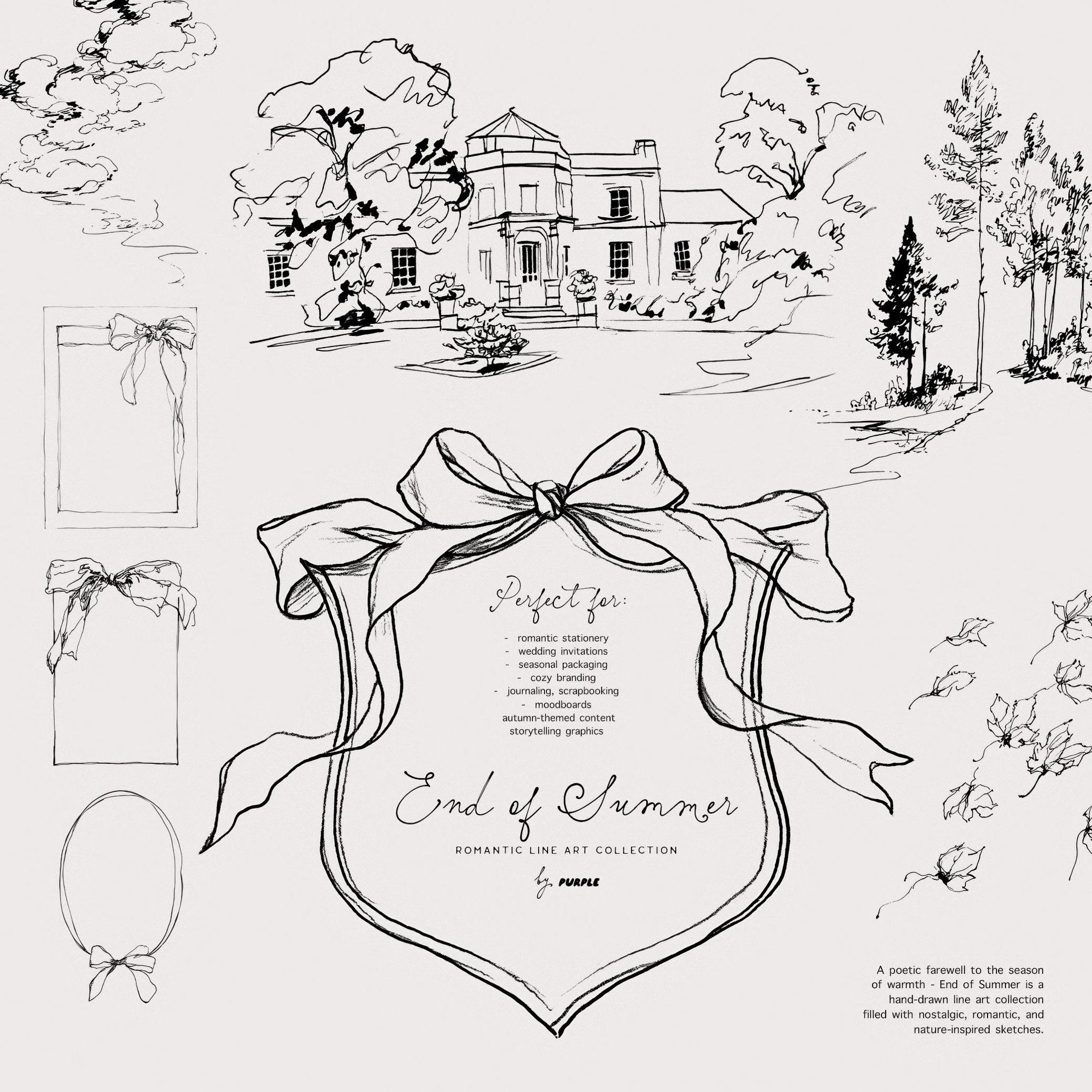 End of Summer: Line Art Collection