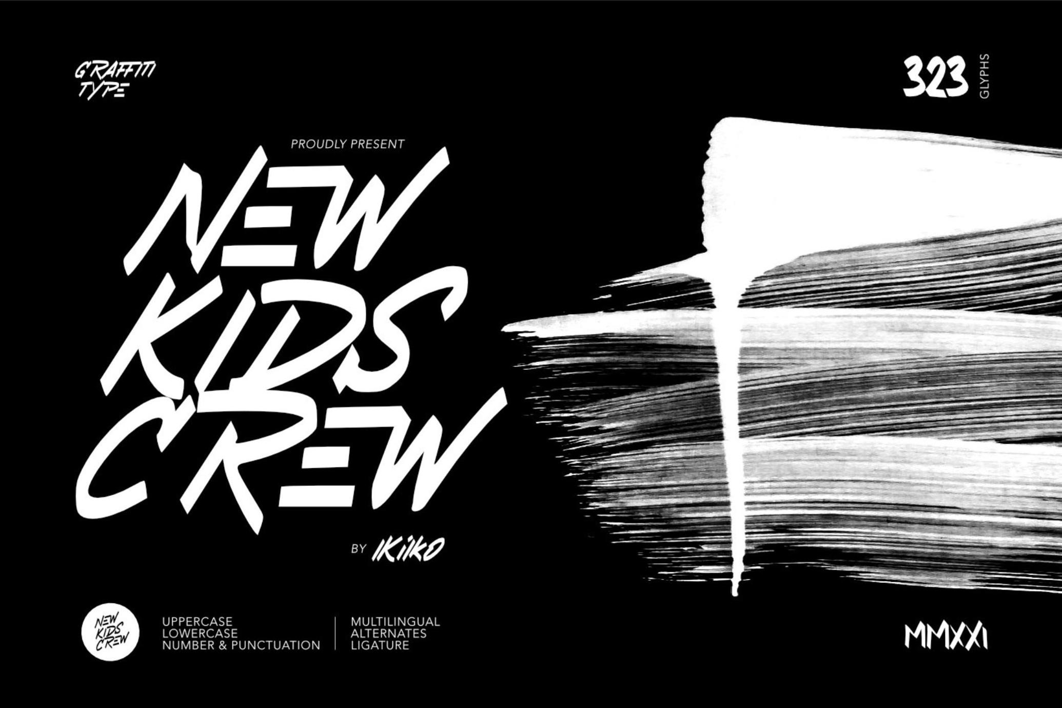 New Kids Crew - Graffiti Tag Font