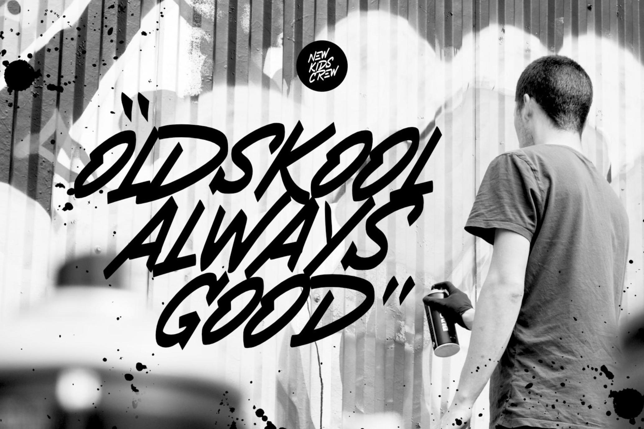 New Kids Crew - Graffiti Tag Font