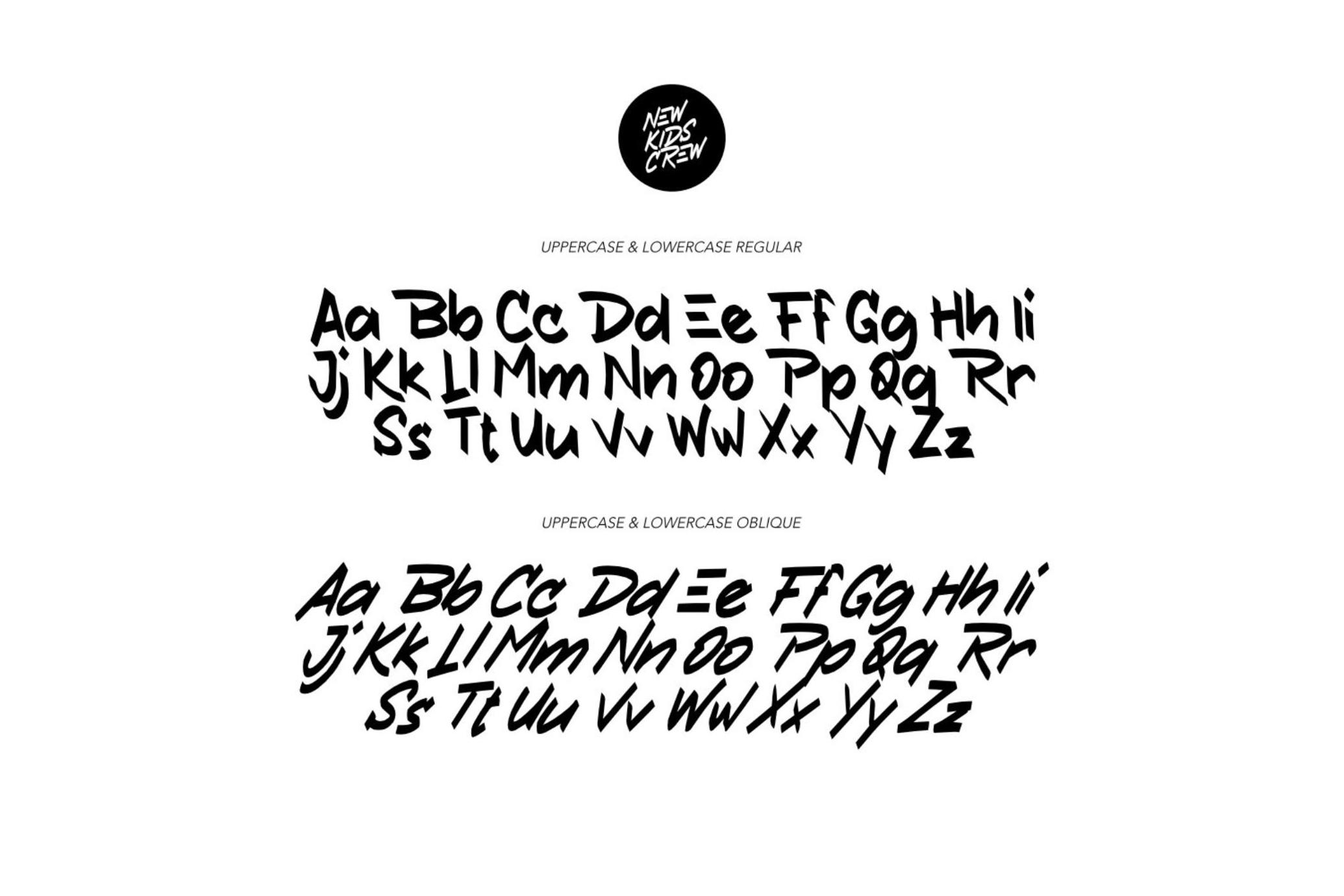 New Kids Crew - Graffiti Tag Font