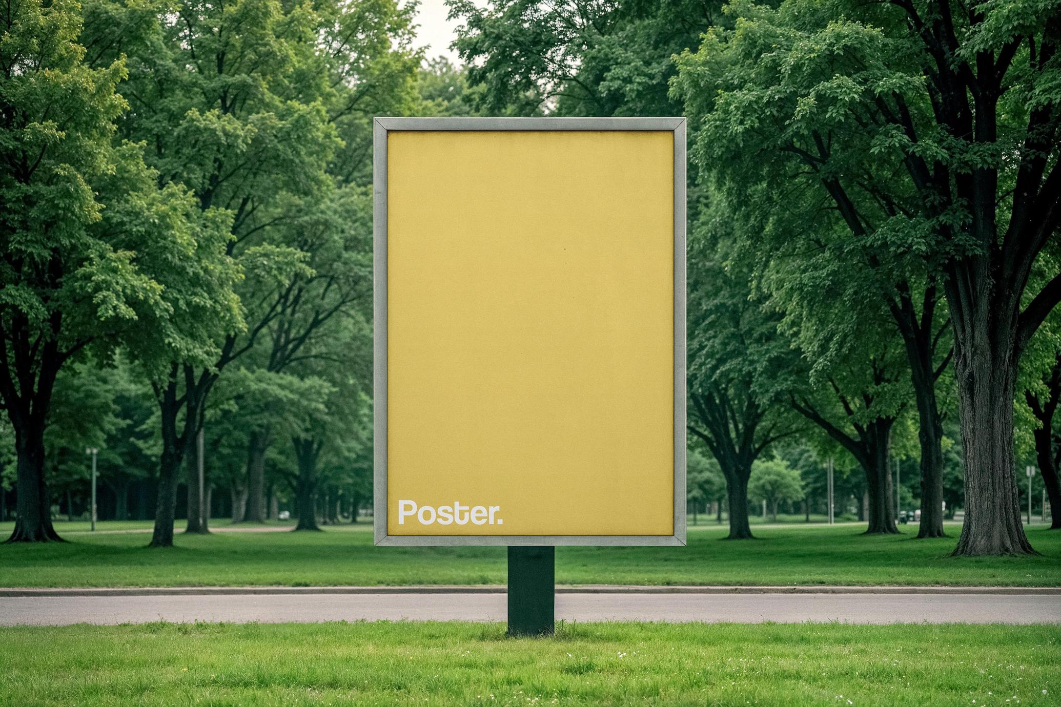 A4 Poster Signage Mockup