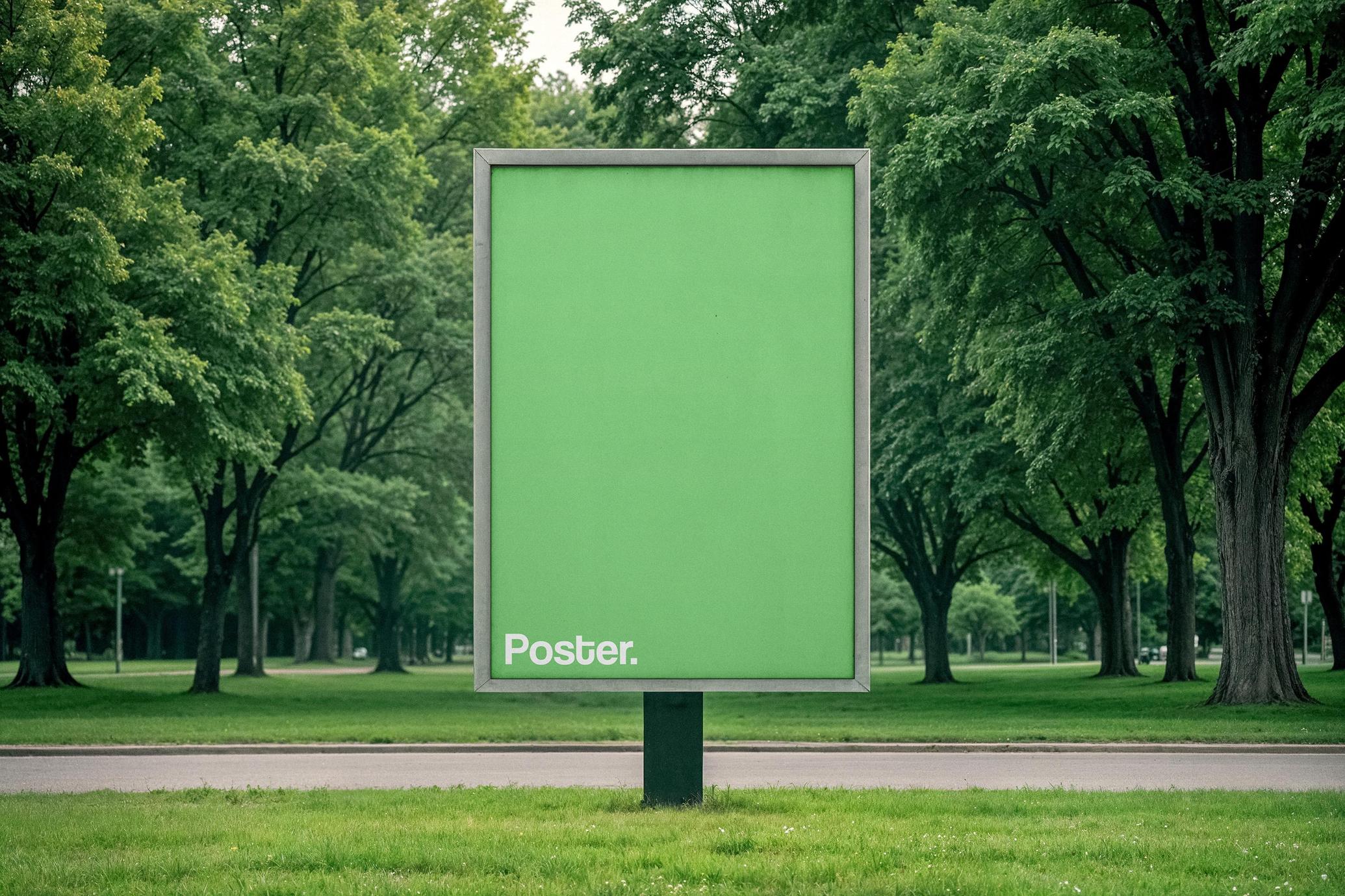 A4 Poster Signage Mockup