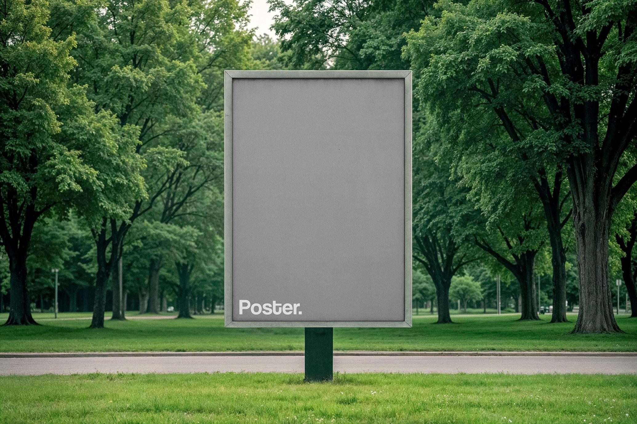 A4 Poster Signage Mockup