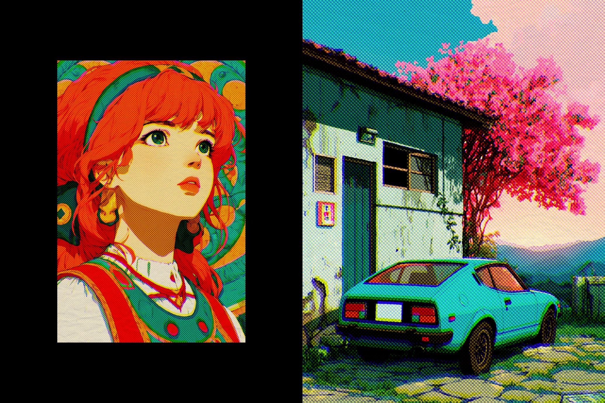 Retro Halftone Design Effect