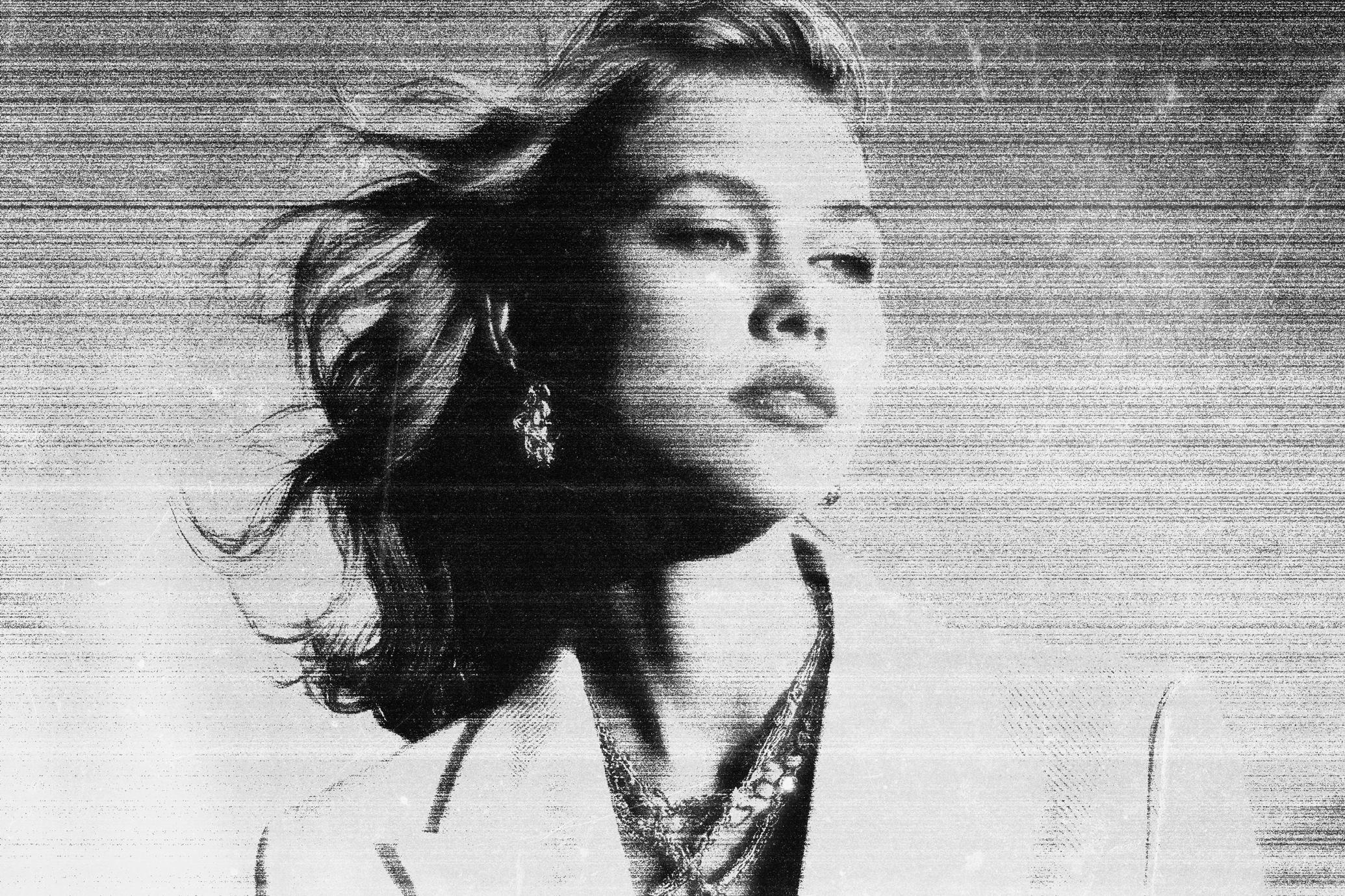 Bad Scanner Photo Effect