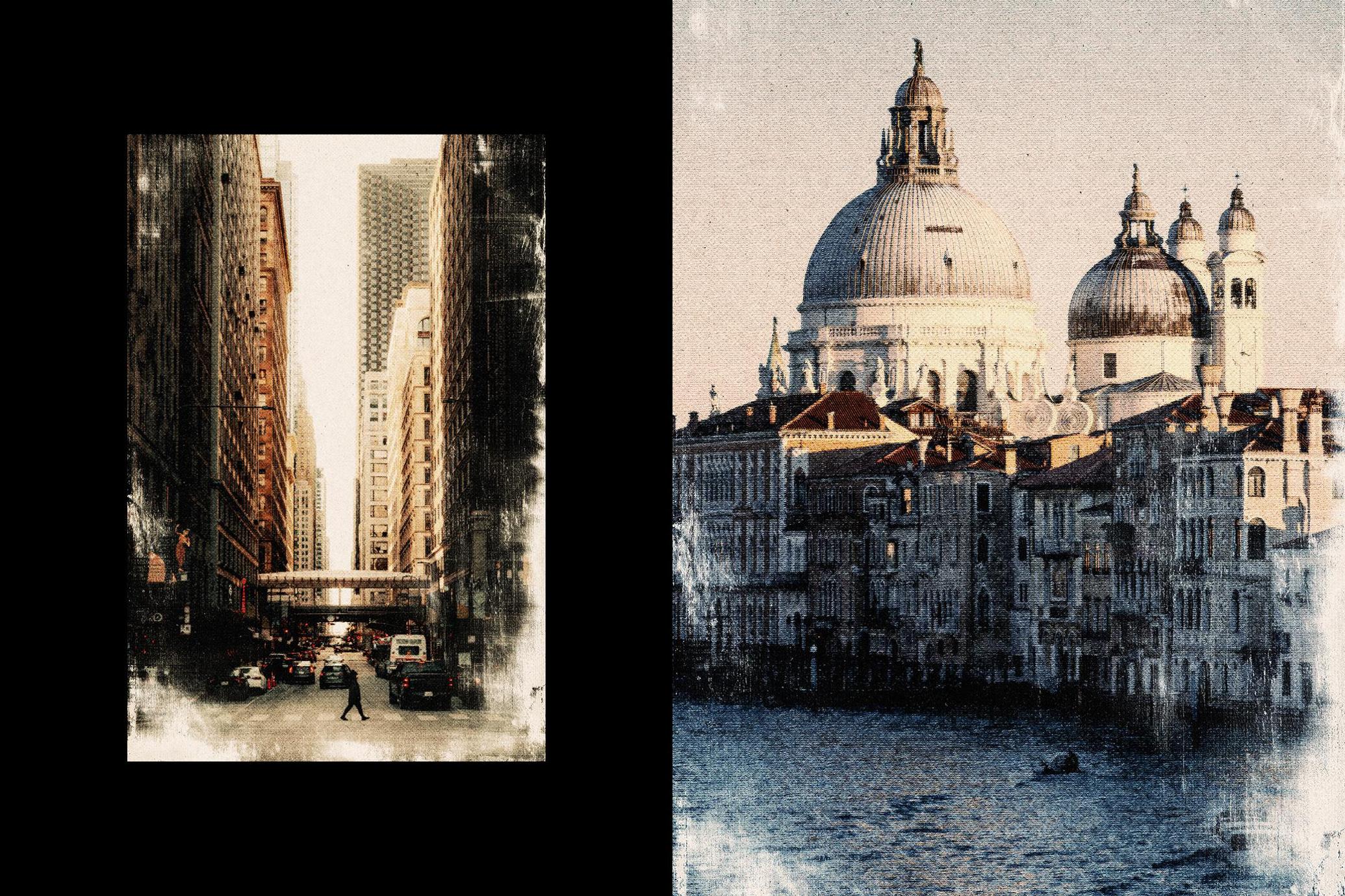 Grunge Postcard Photo Effect