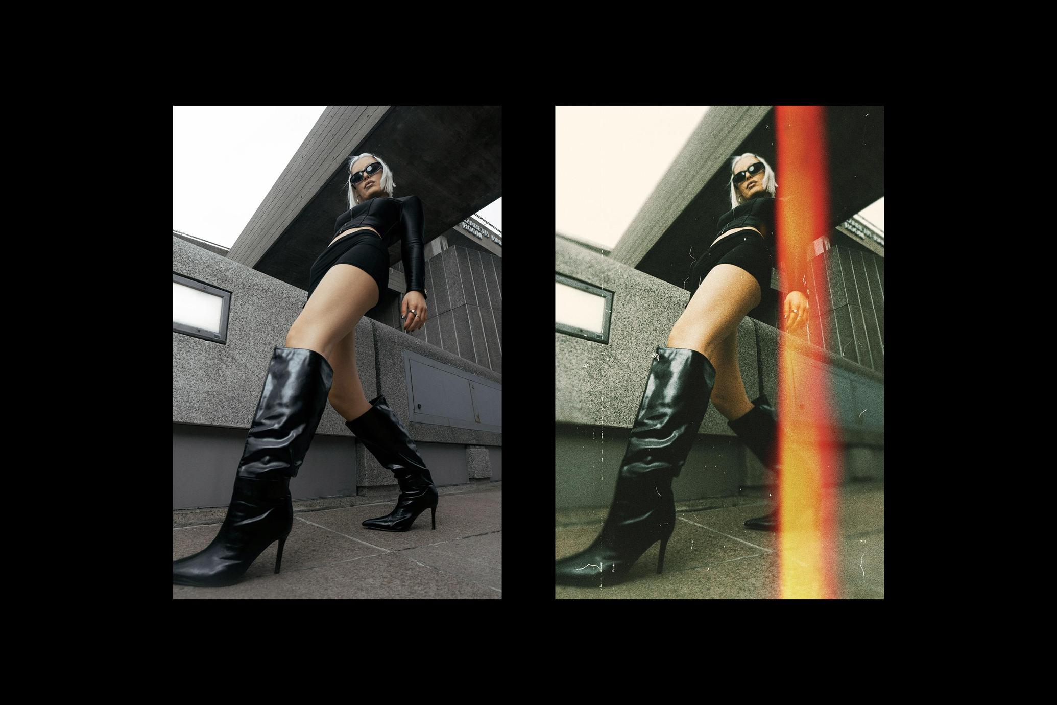 Film Burn Photo Effect