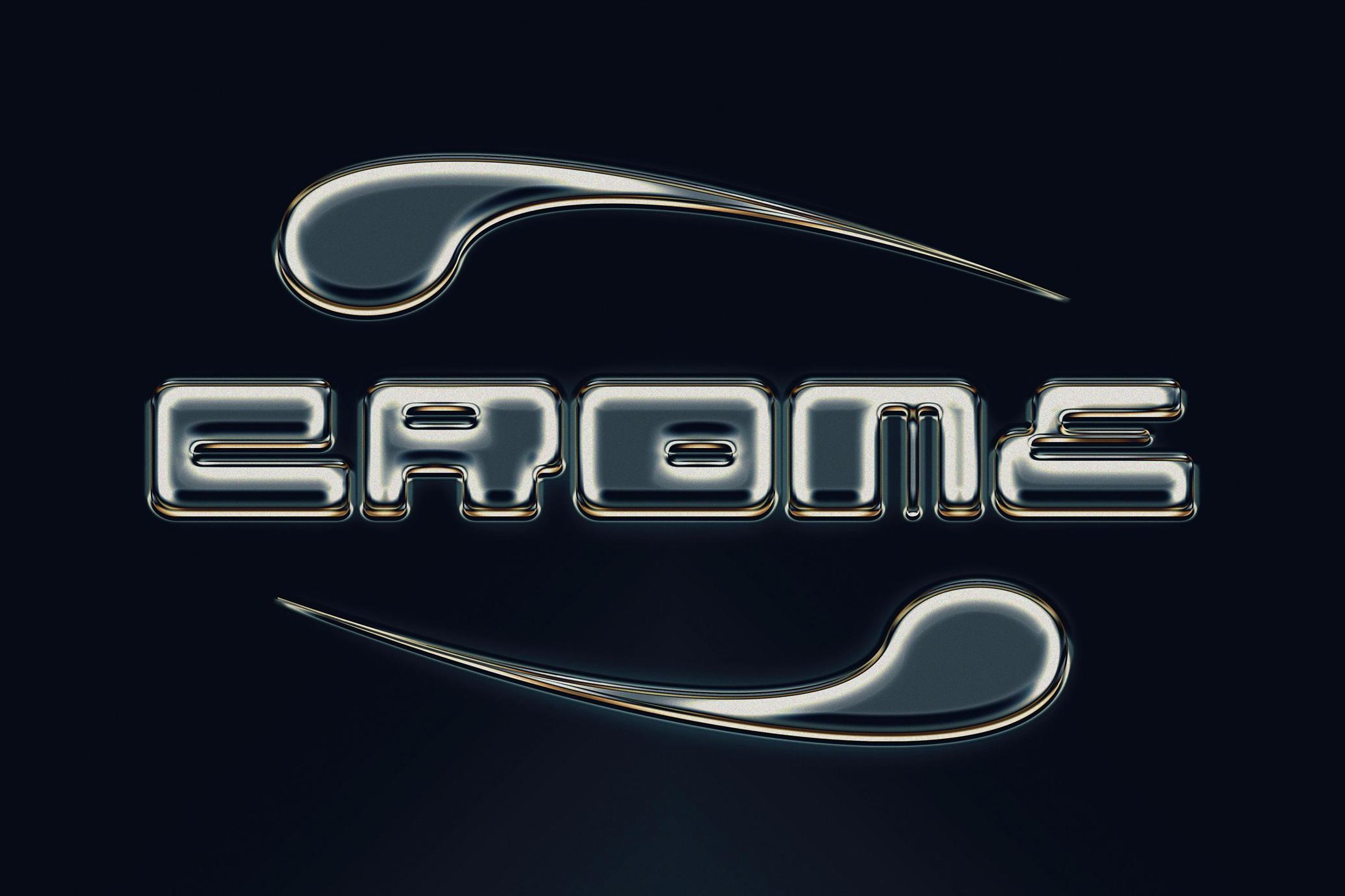 Silver Chrome Text Effect