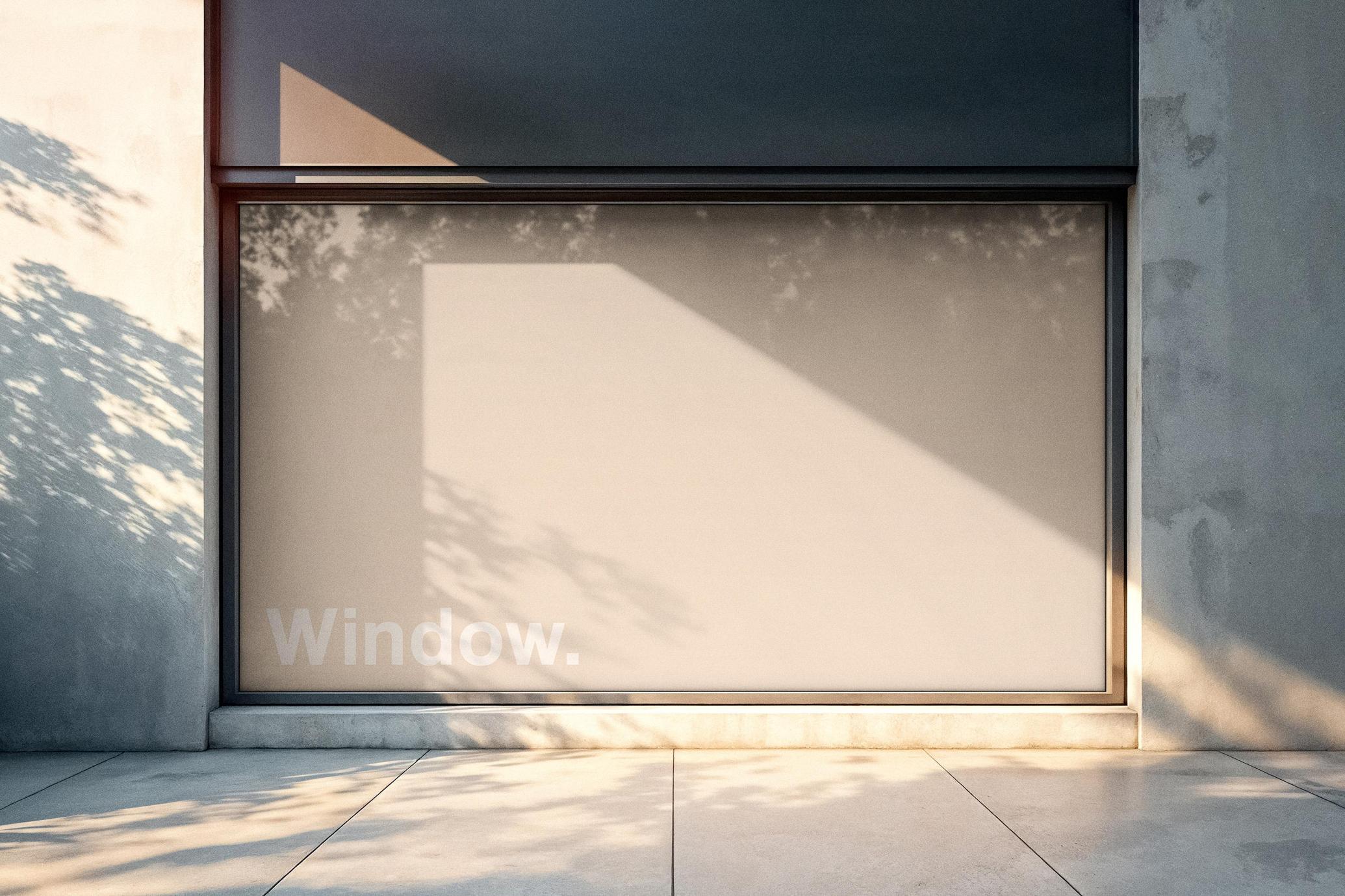 Window Billboard Mockup