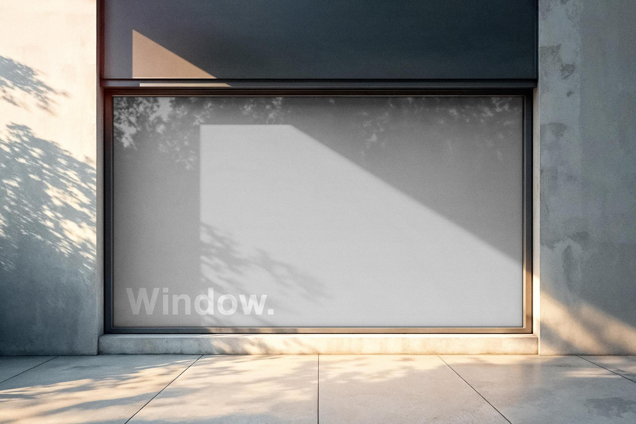 Window Billboard Mockup