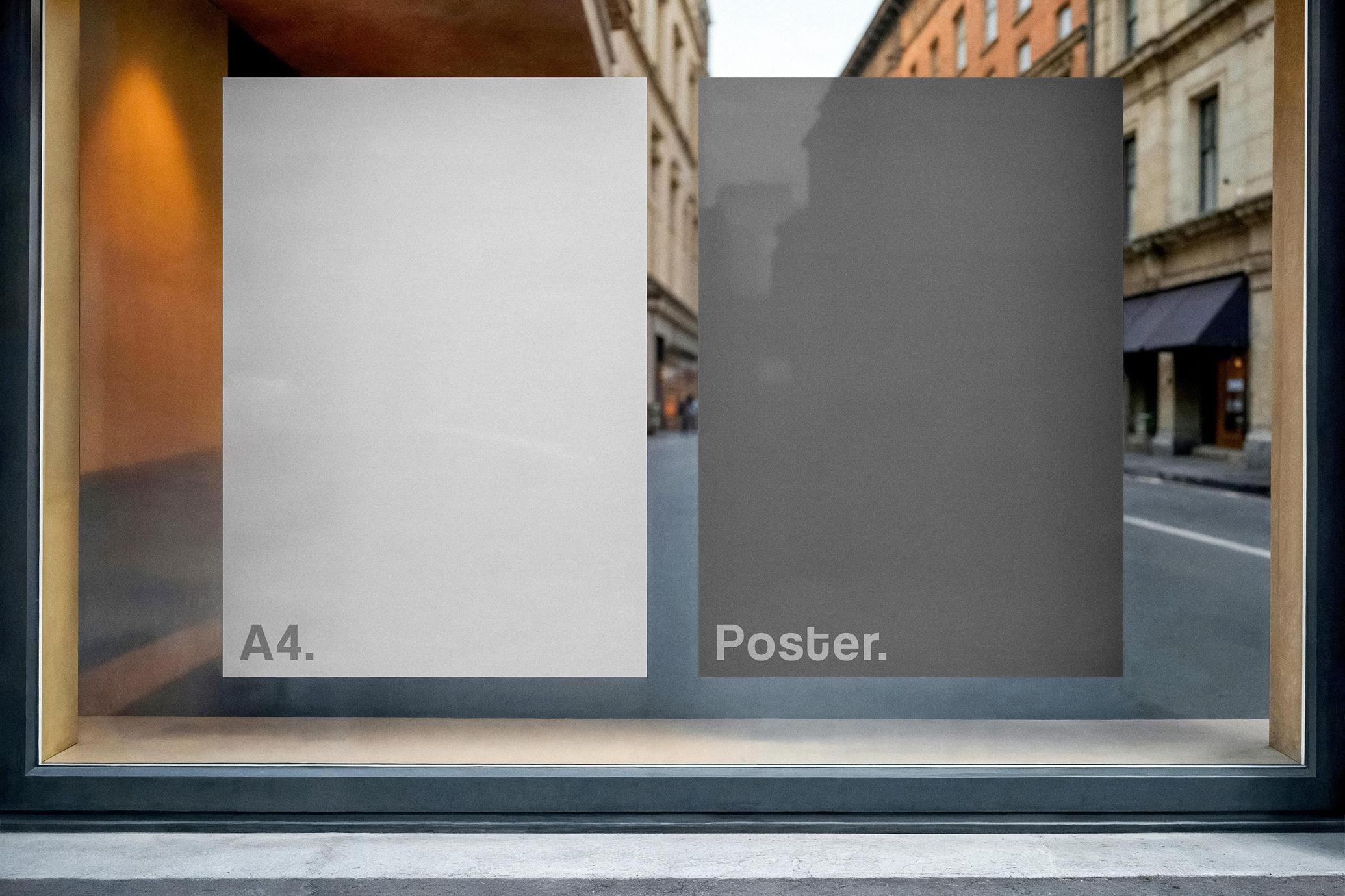 Window Posters Mockup