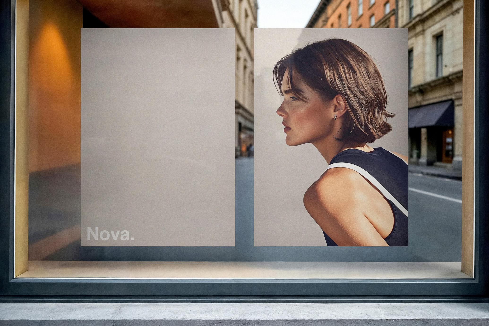 Window Posters Mockup