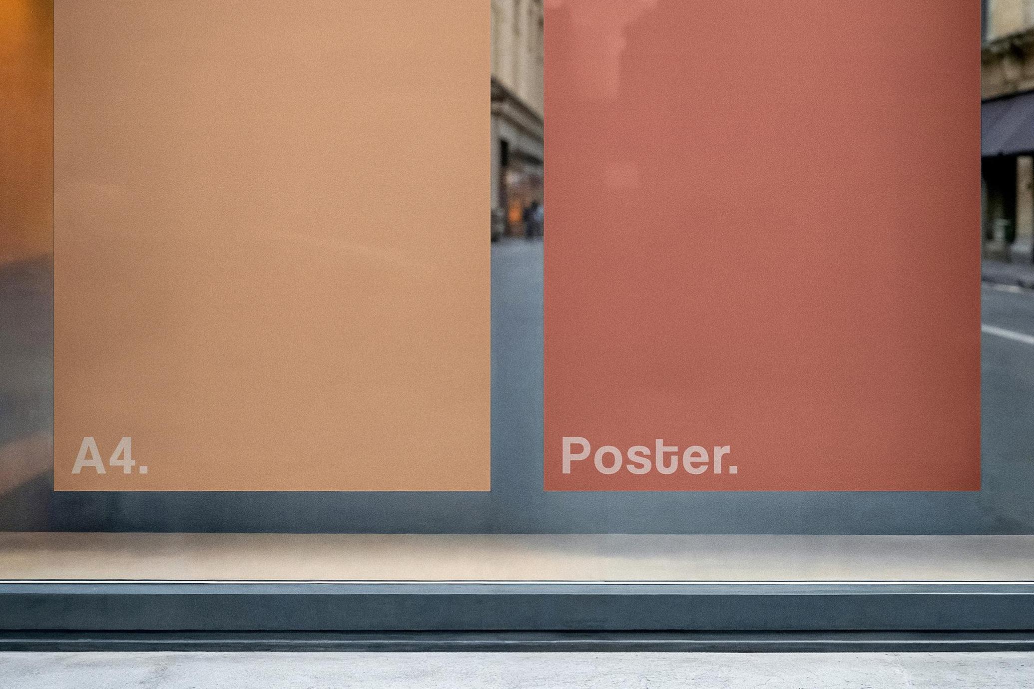 Window Posters Mockup