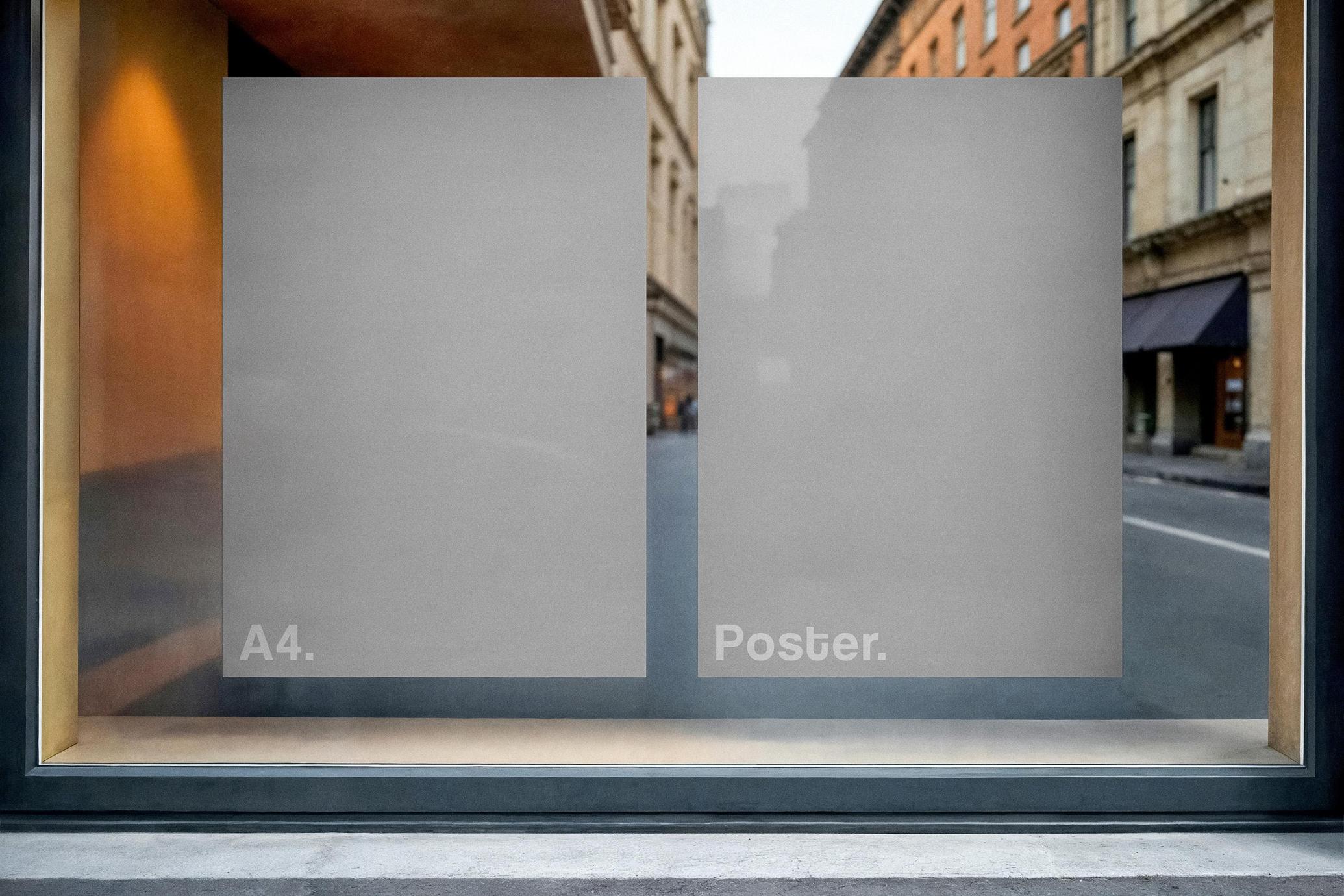 Window Posters Mockup