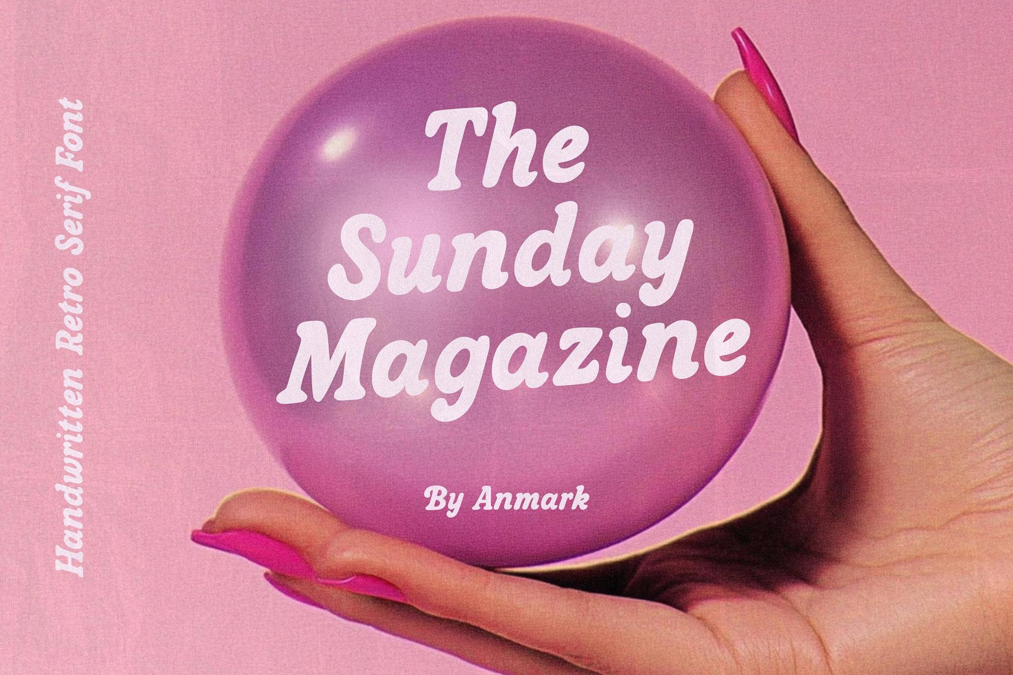 The Sunday Magazine — Retro Font