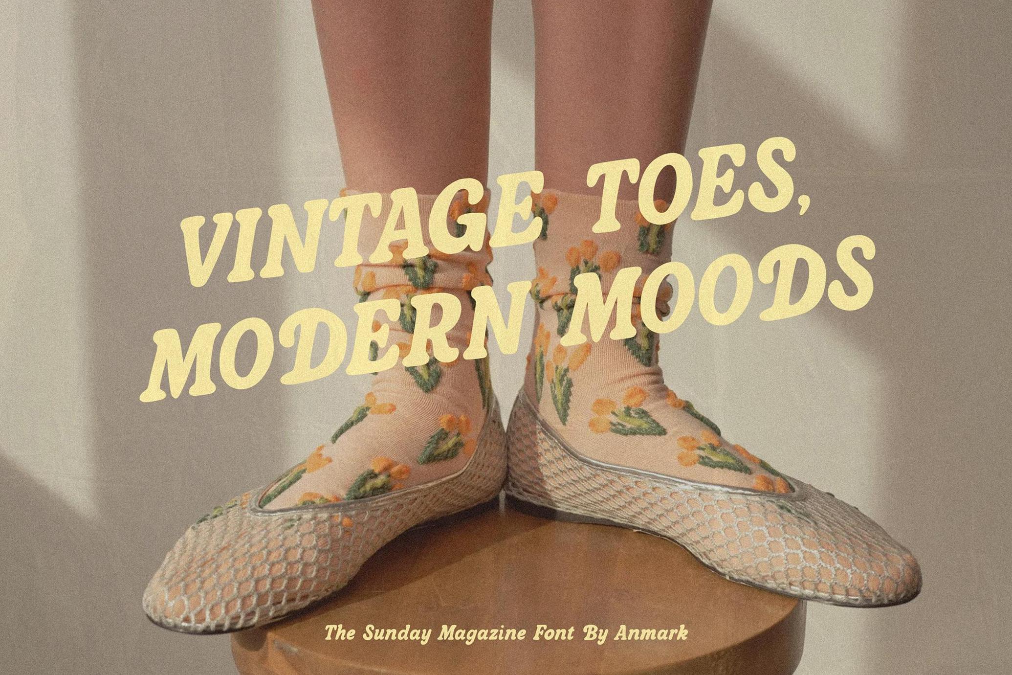 The Sunday Magazine — Retro Font
