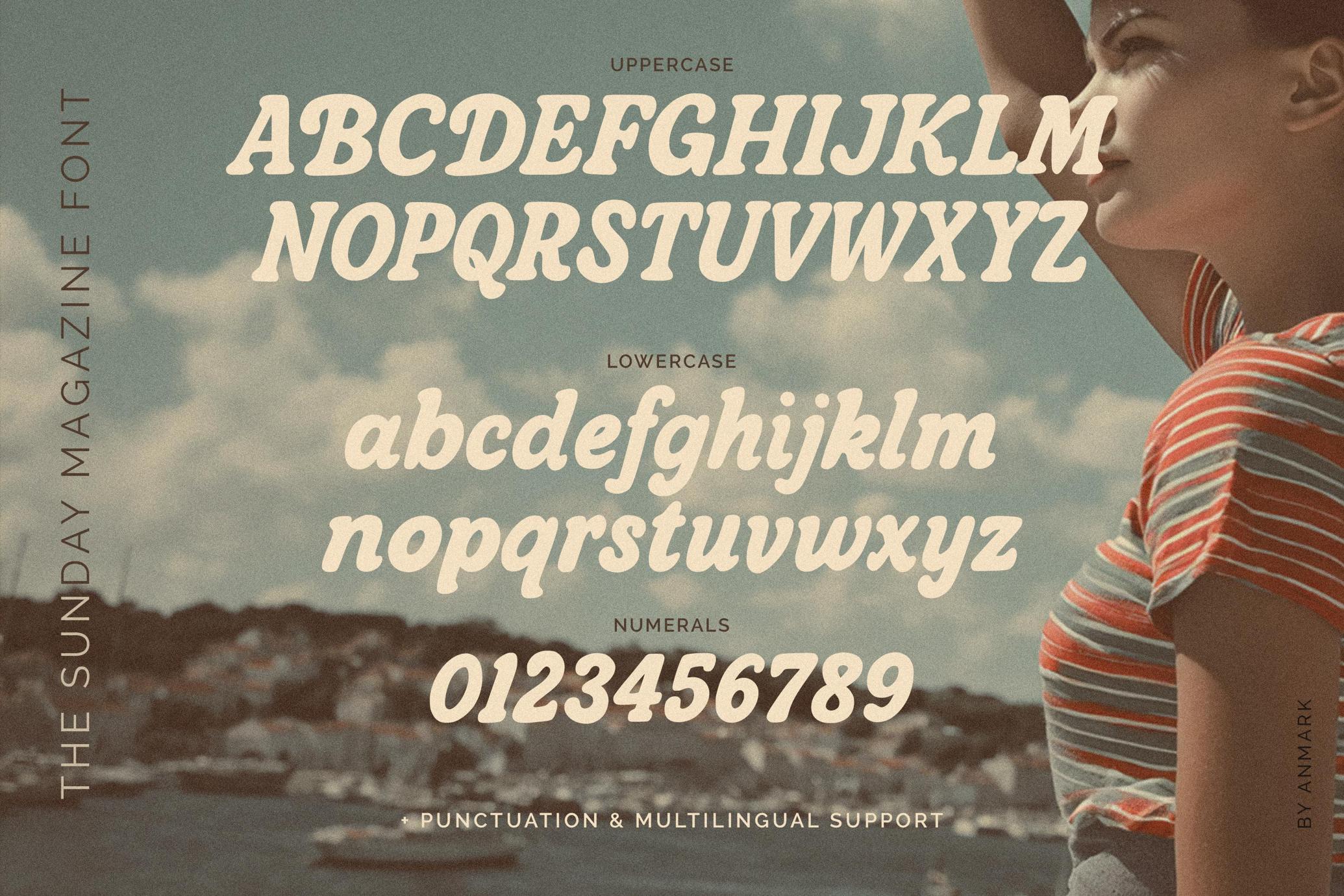 The Sunday Magazine — Retro Font