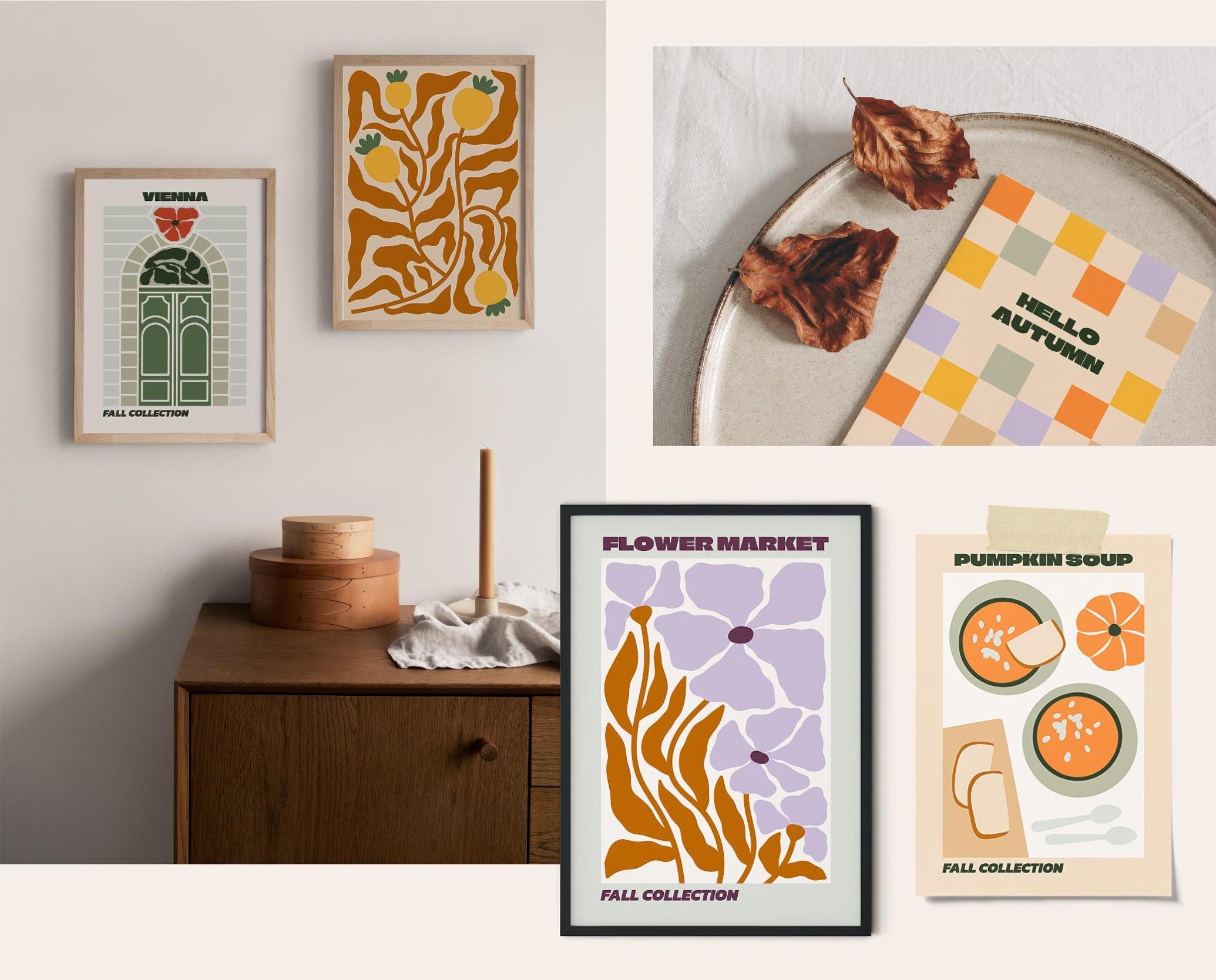 Fall Gallery Vector Poster Creator