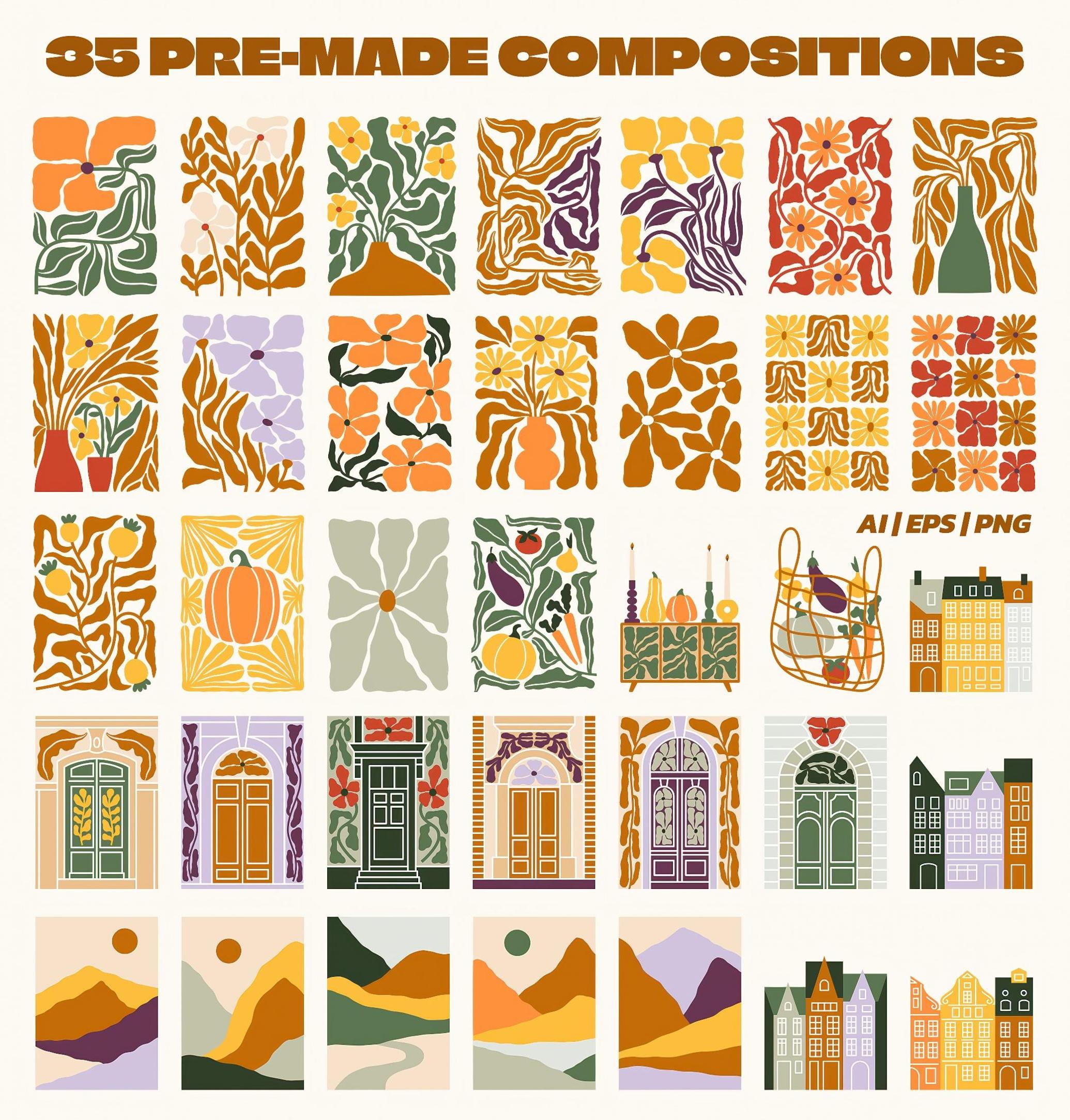 Fall Gallery Vector Poster Creator