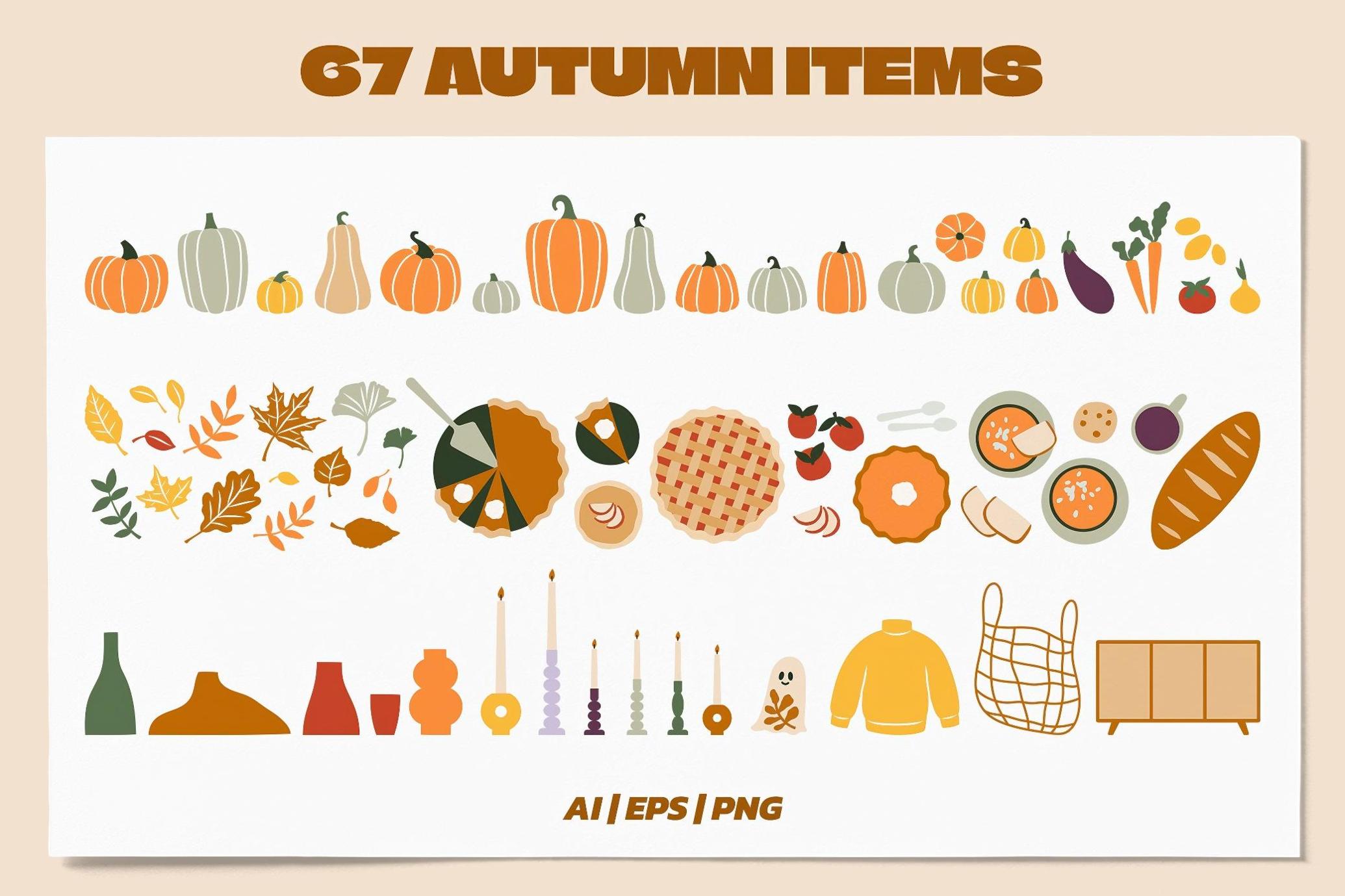 Fall Gallery Vector Poster Creator