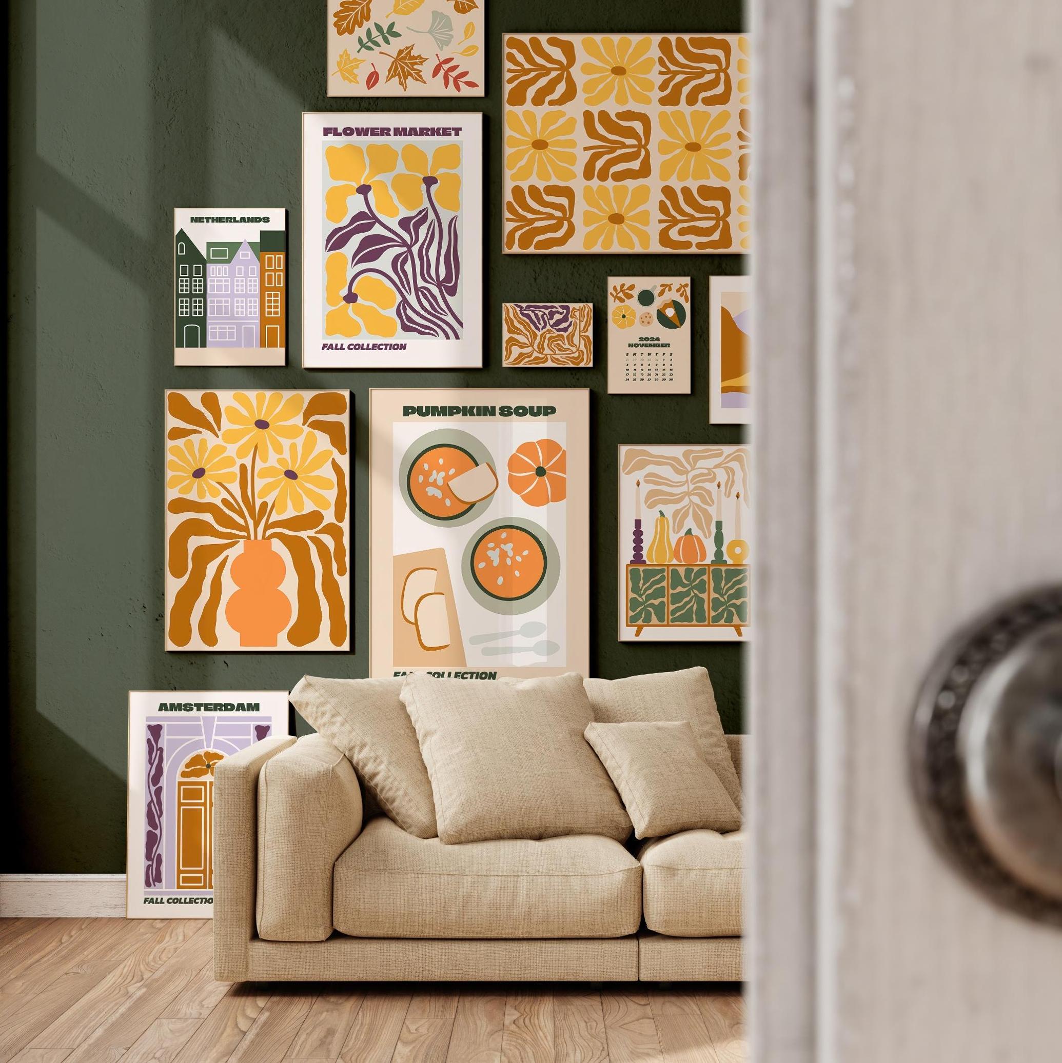 Fall Gallery Vector Poster Creator