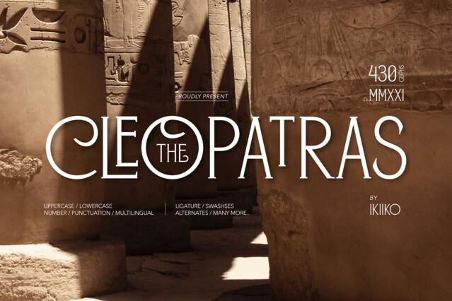 The Cleopatras - Heritage Font