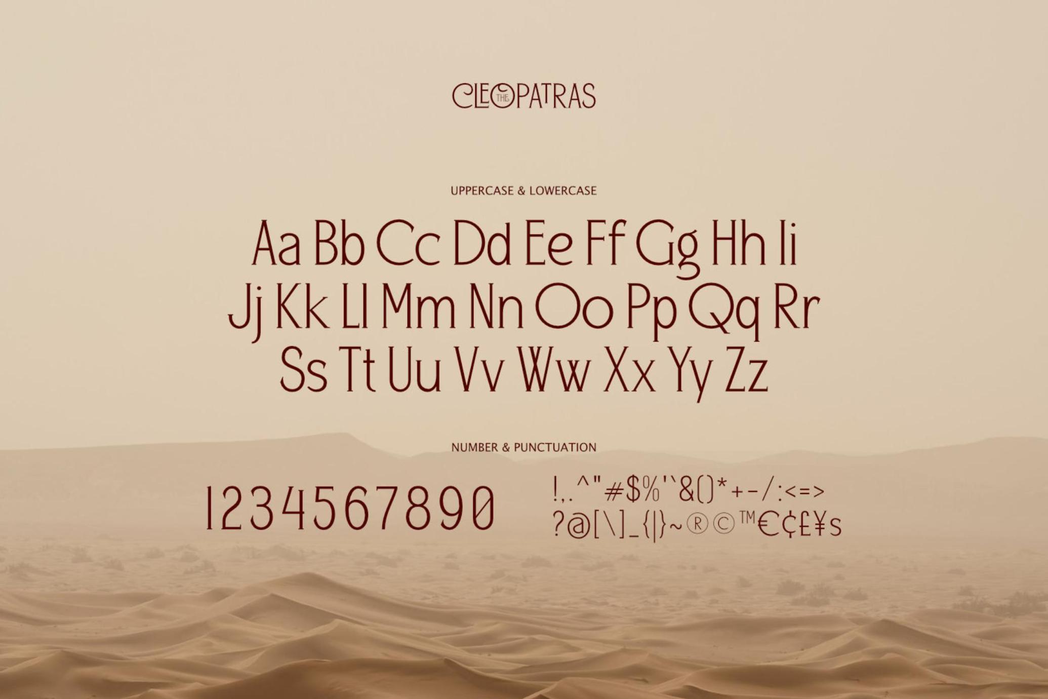The Cleopatras - Heritage Font