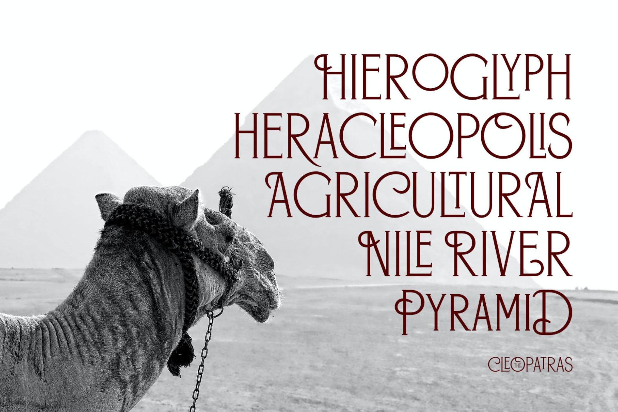 The Cleopatras - Heritage Font