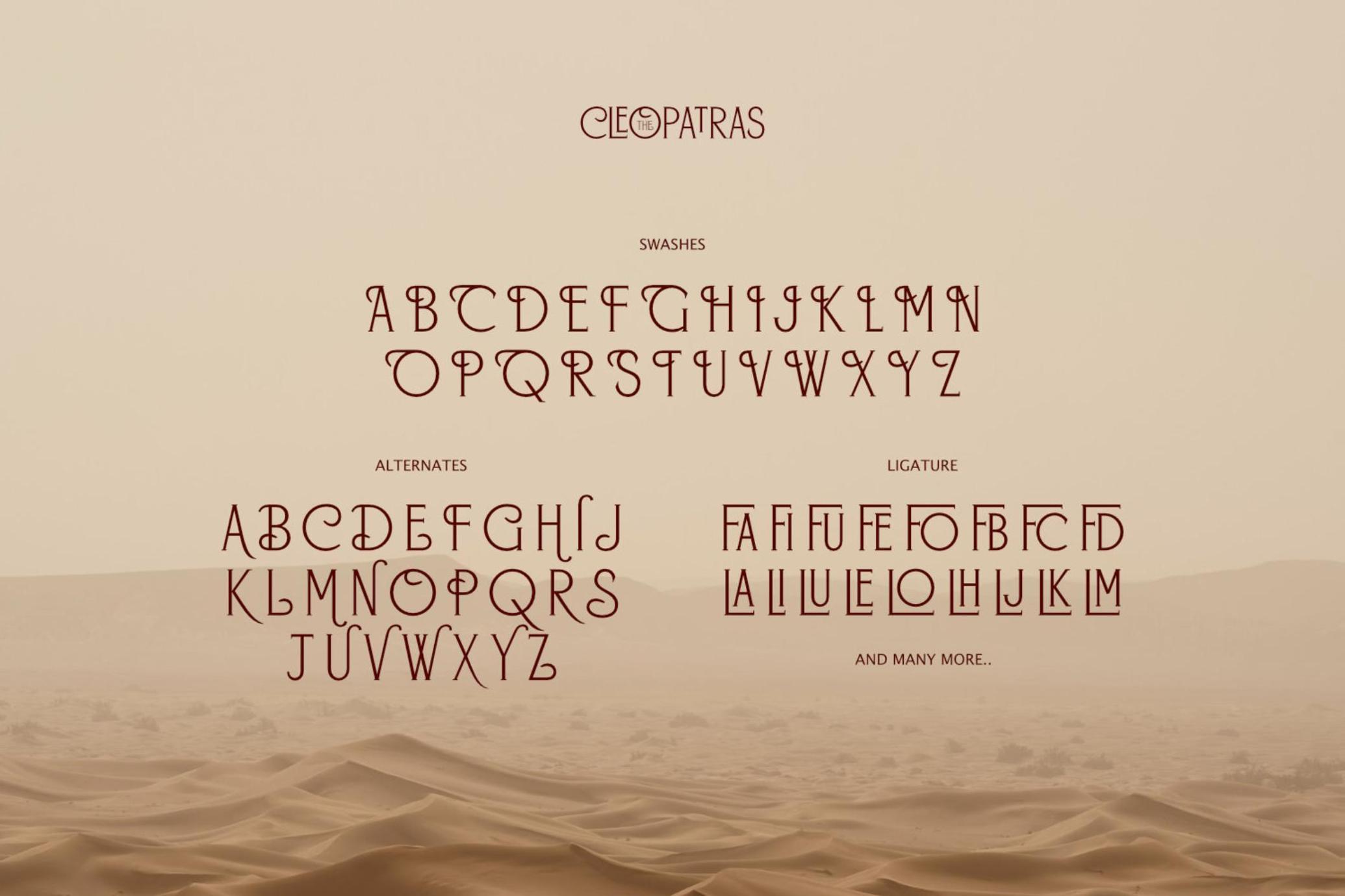 The Cleopatras - Heritage Font