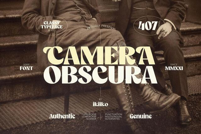 Camera Obscura - Classy Font