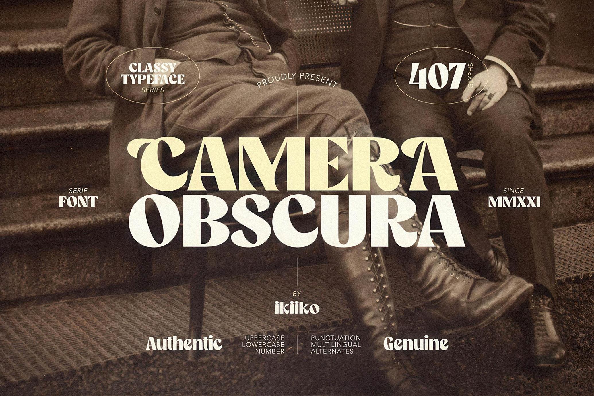 Camera Obscura - Classy Font