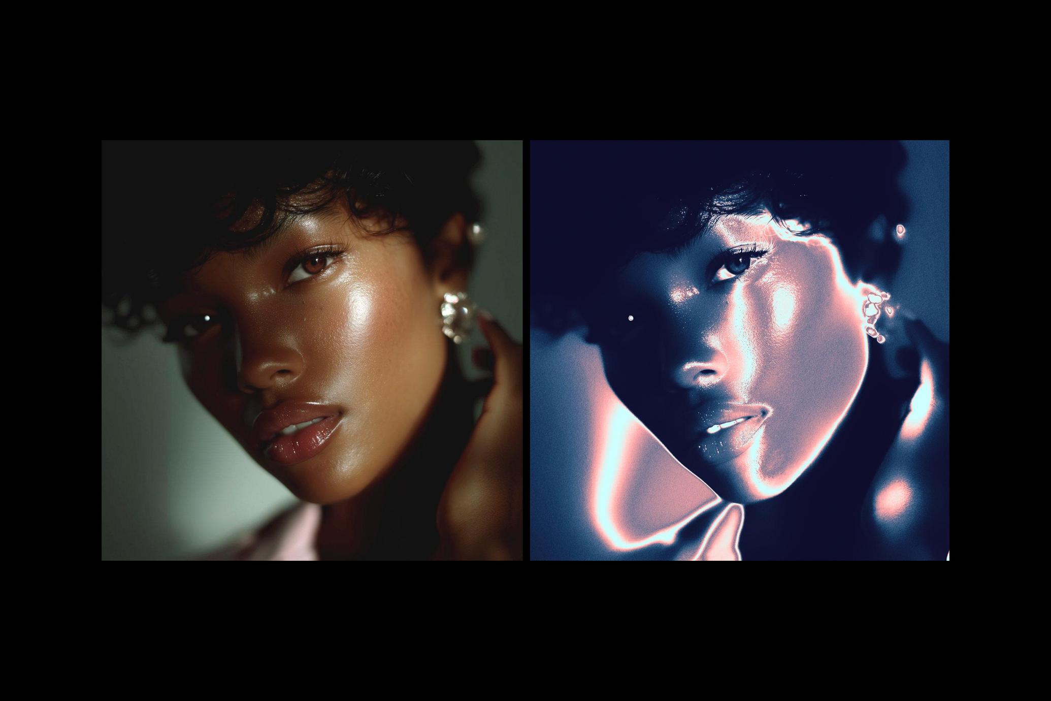 Metallic Shine Photo Effect