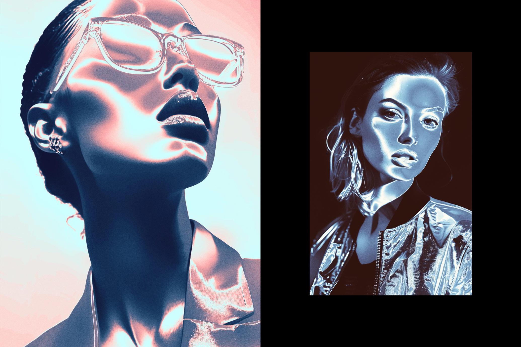 Metallic Shine Photo Effect