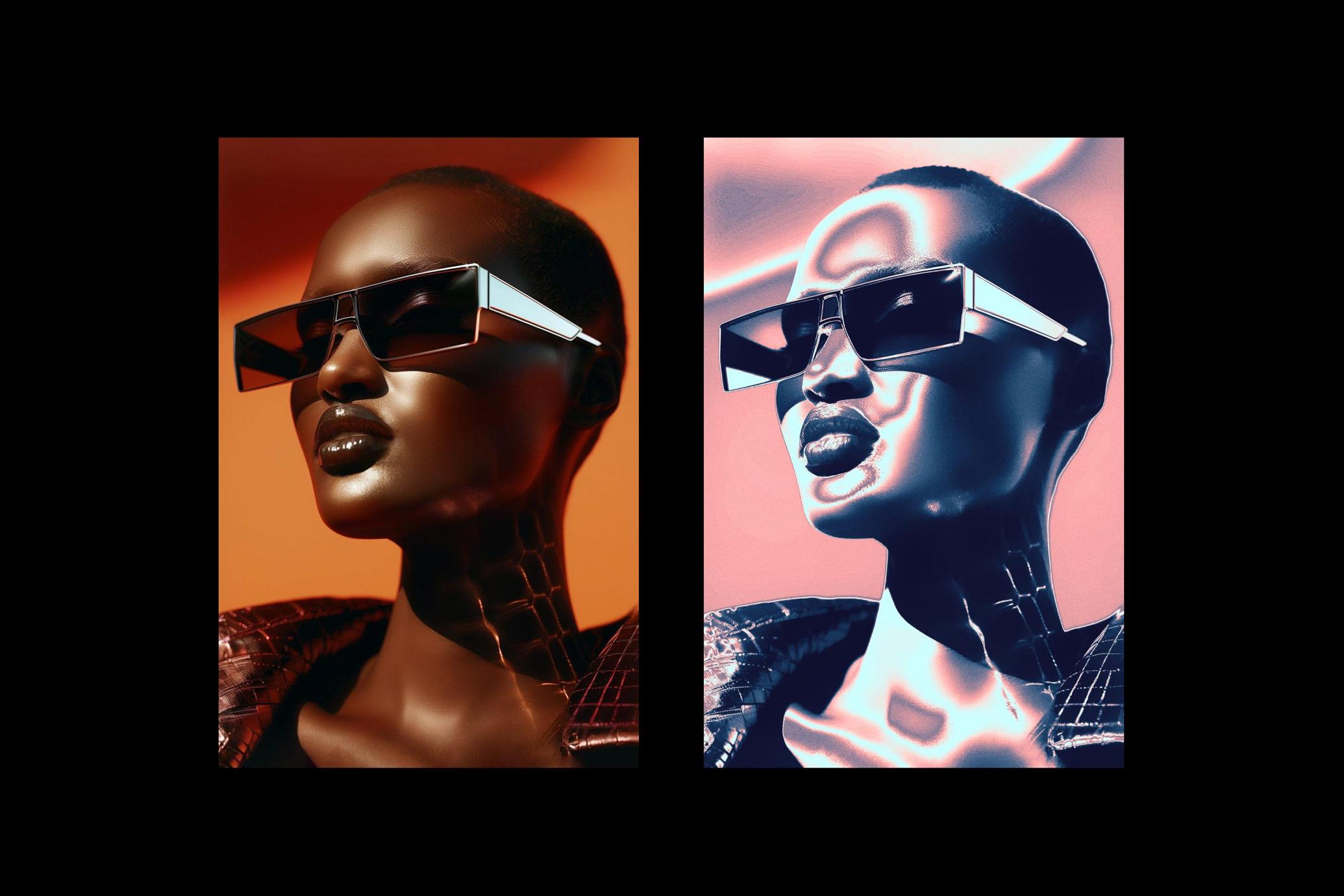 Metallic Shine Photo Effect