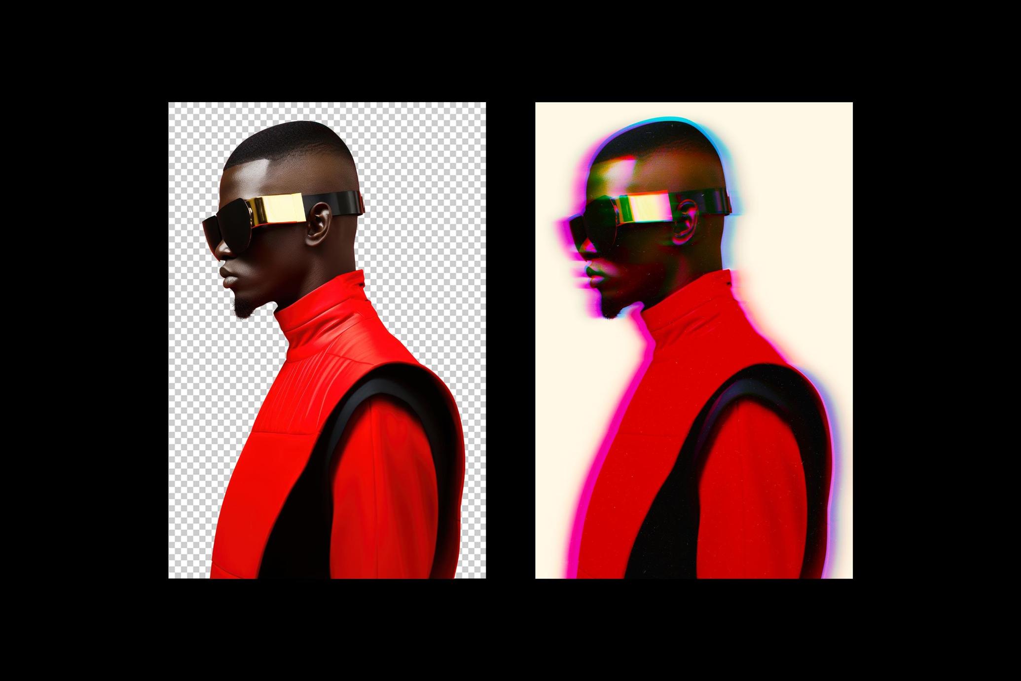 RGB Glitch Photo Effect
