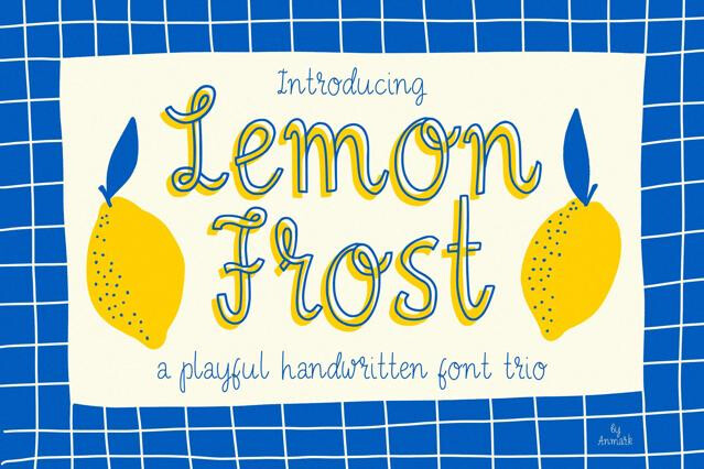 Lemon Frost | Playful Font Trio