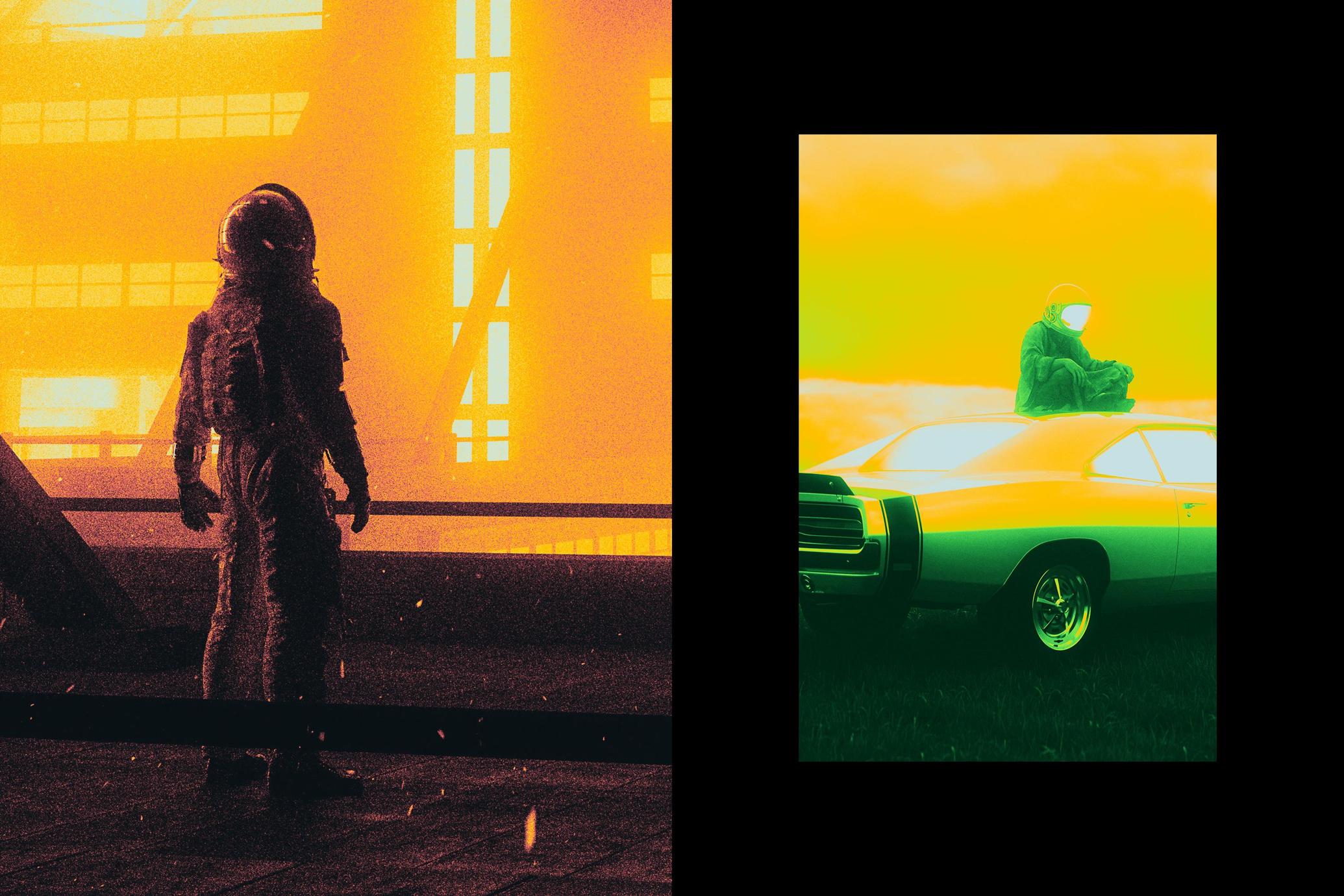 Acid Gradient Maps Poster Effect
