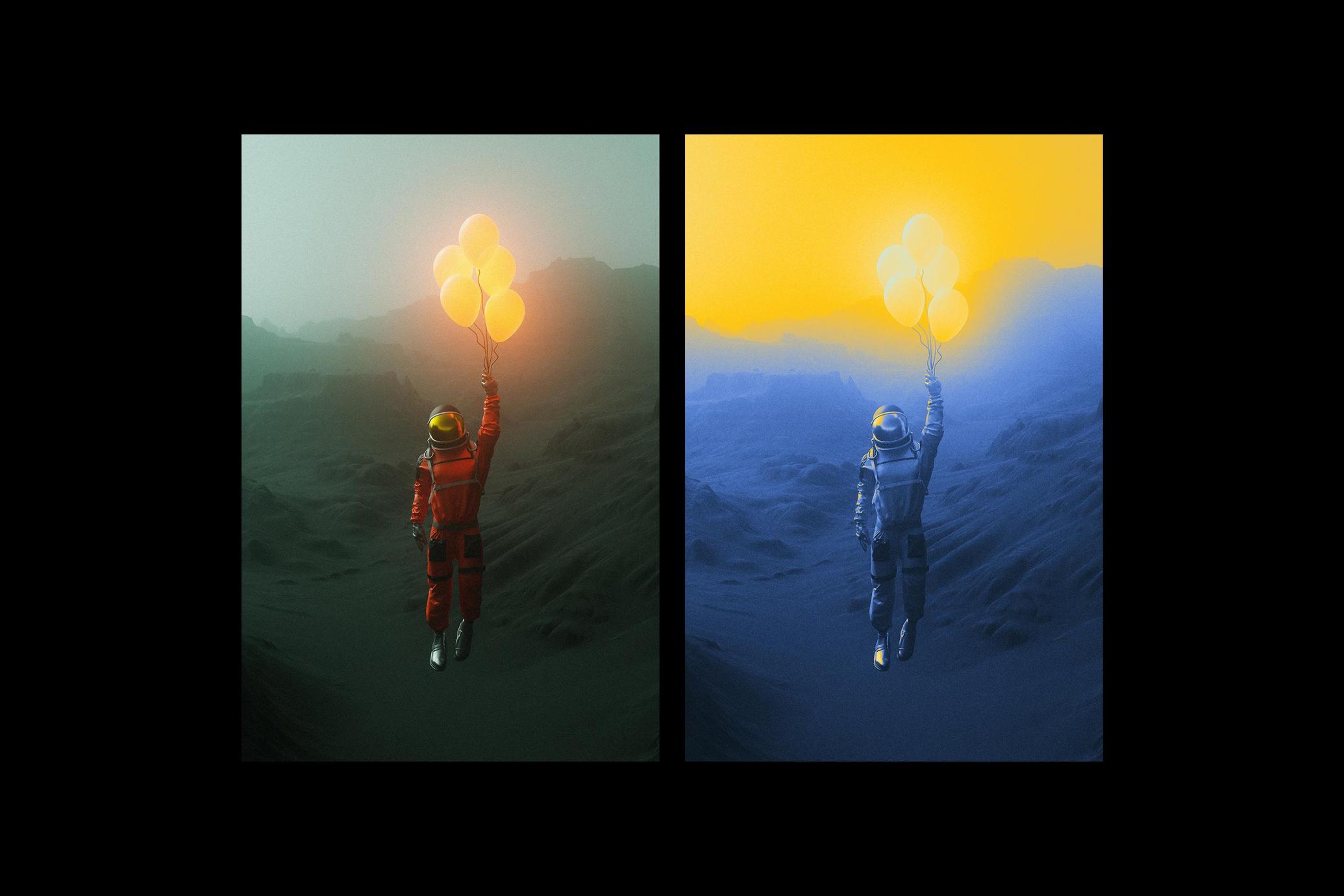 Acid Gradient Maps Poster Effect